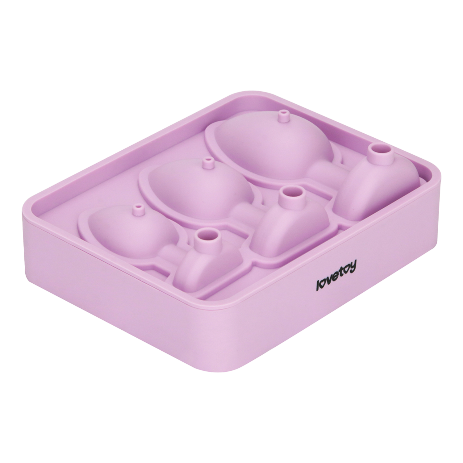 LoveToy - Silikon-Eiswürfelform - Analplug - Pink
