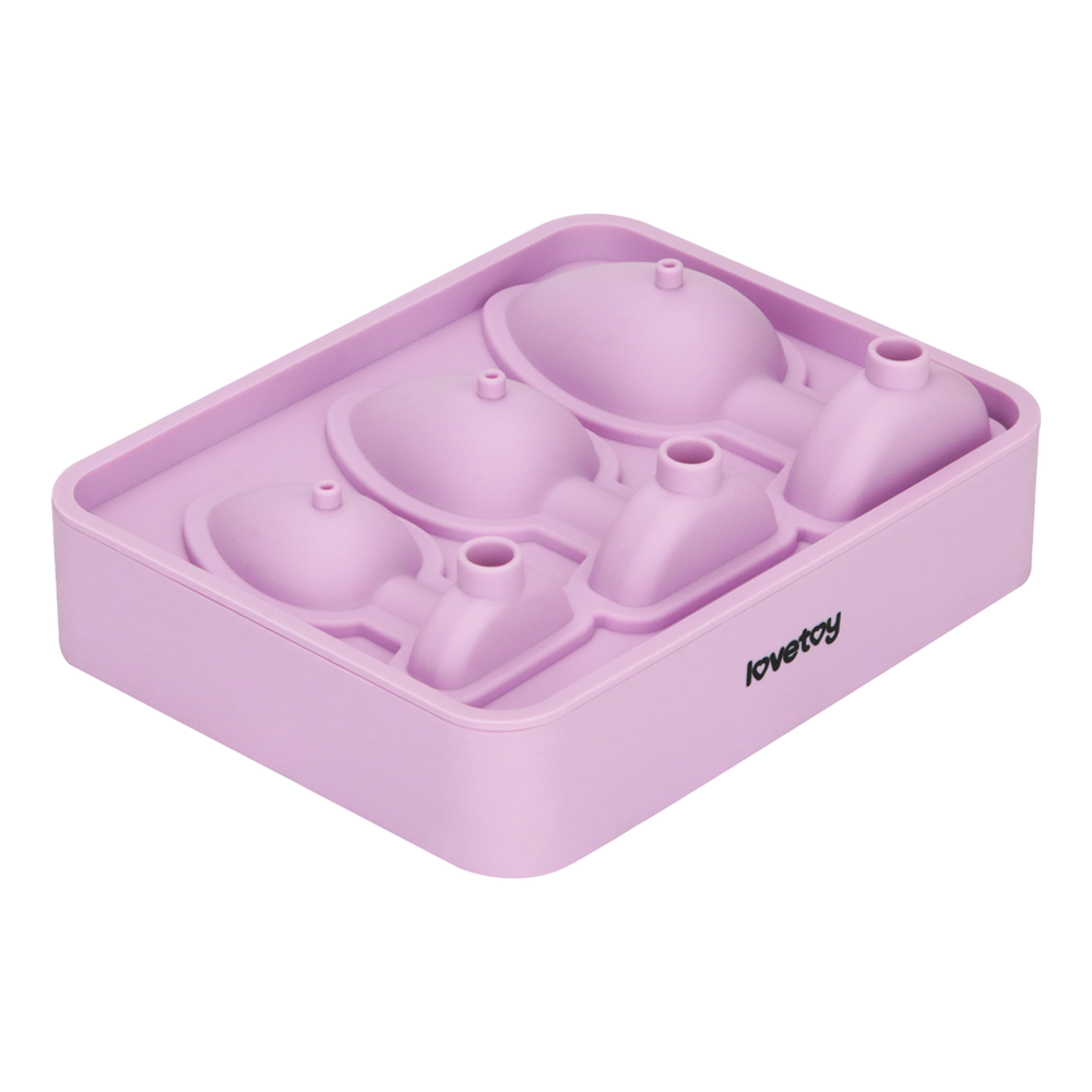 LoveToy - Silikon-Eiswürfelform - Analplug - Pink