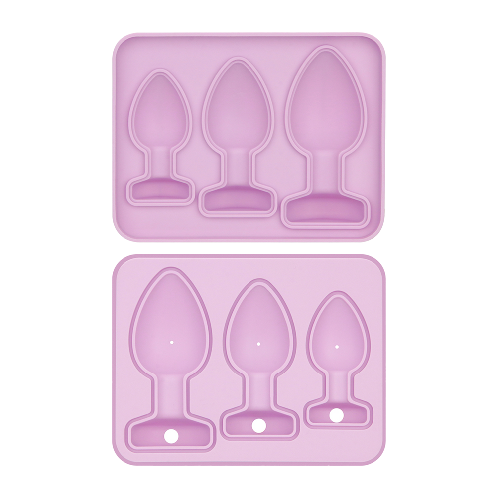 LoveToy - Silikon-Eiswürfelform - Analplug - Pink