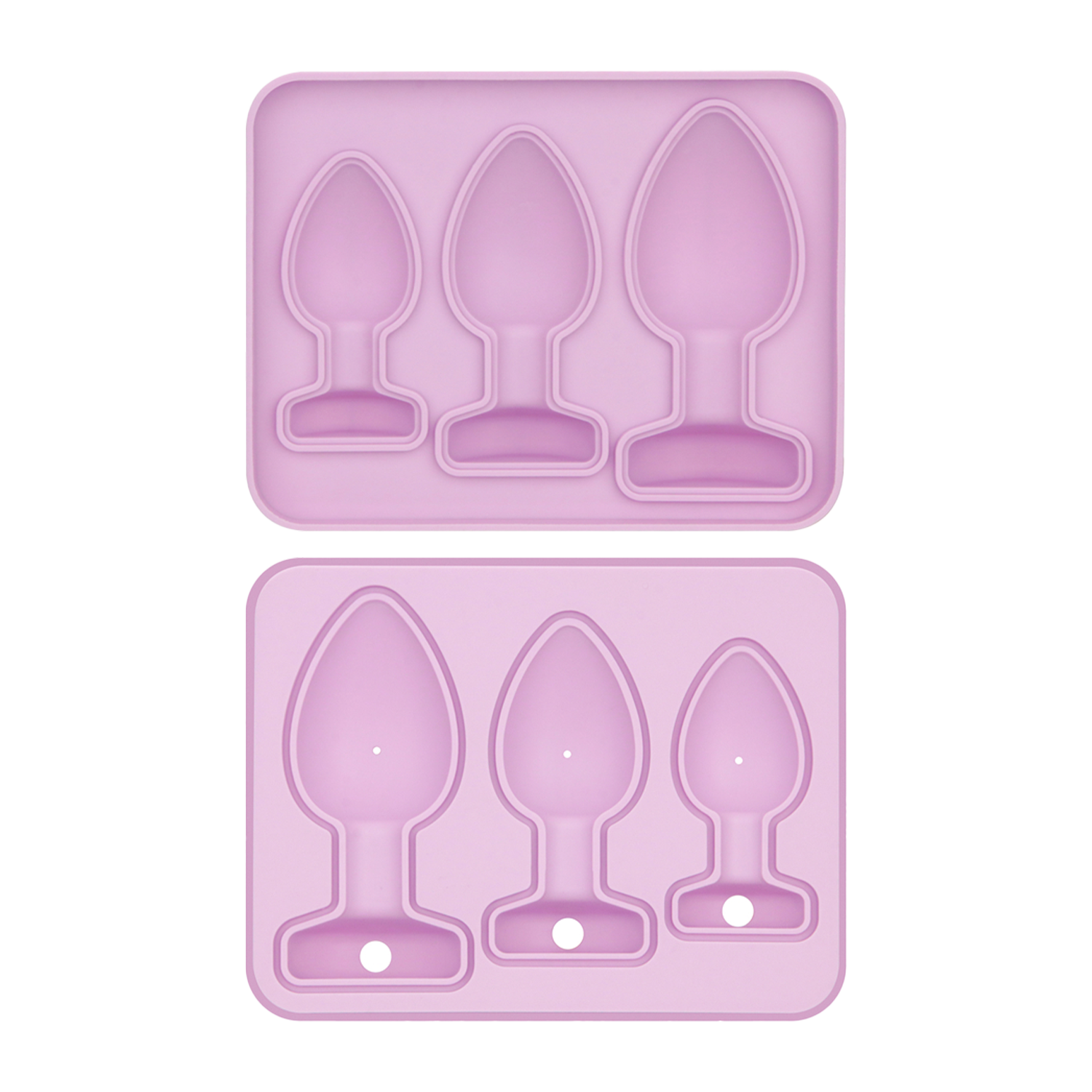 LoveToy - Silikon-Eiswürfelform - Analplug - Pink
