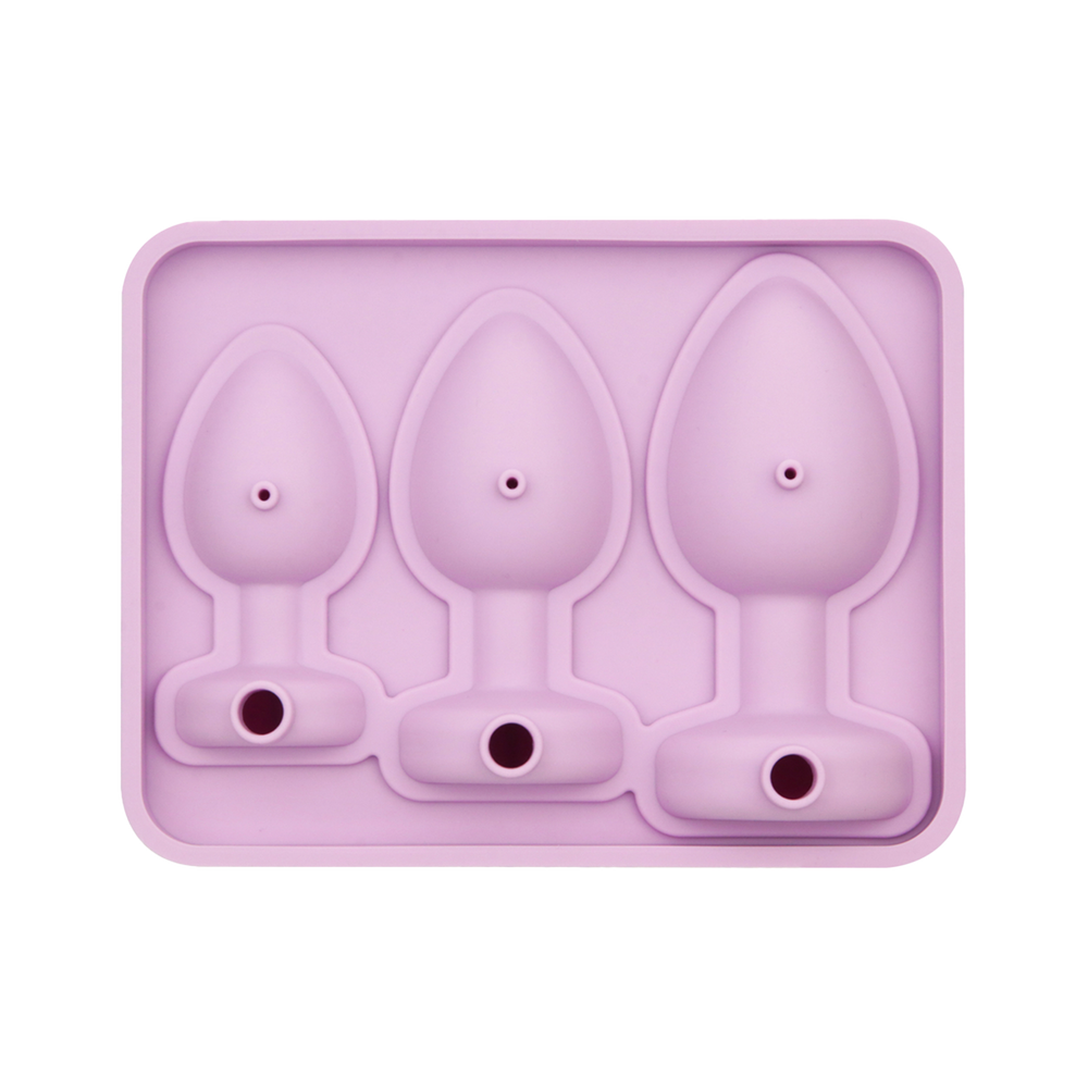 LoveToy - Silikon-Eiswürfelform - Analplug - Pink