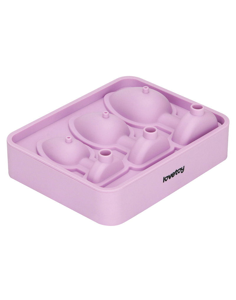 LoveToy - Silikon-Eiswürfelform - Analplug - Pink