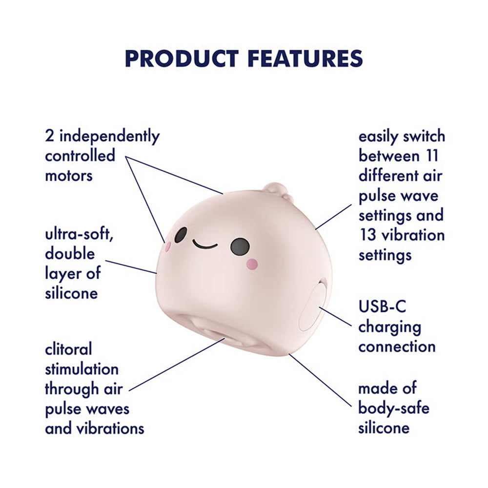 Satisfyer – Mochi – Luftimpuls-Vibration – Beige