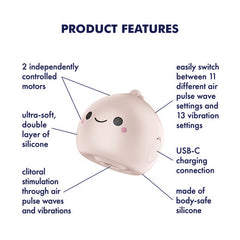 Satisfyer – Mochi – Luftimpuls-Vibration – Beige
