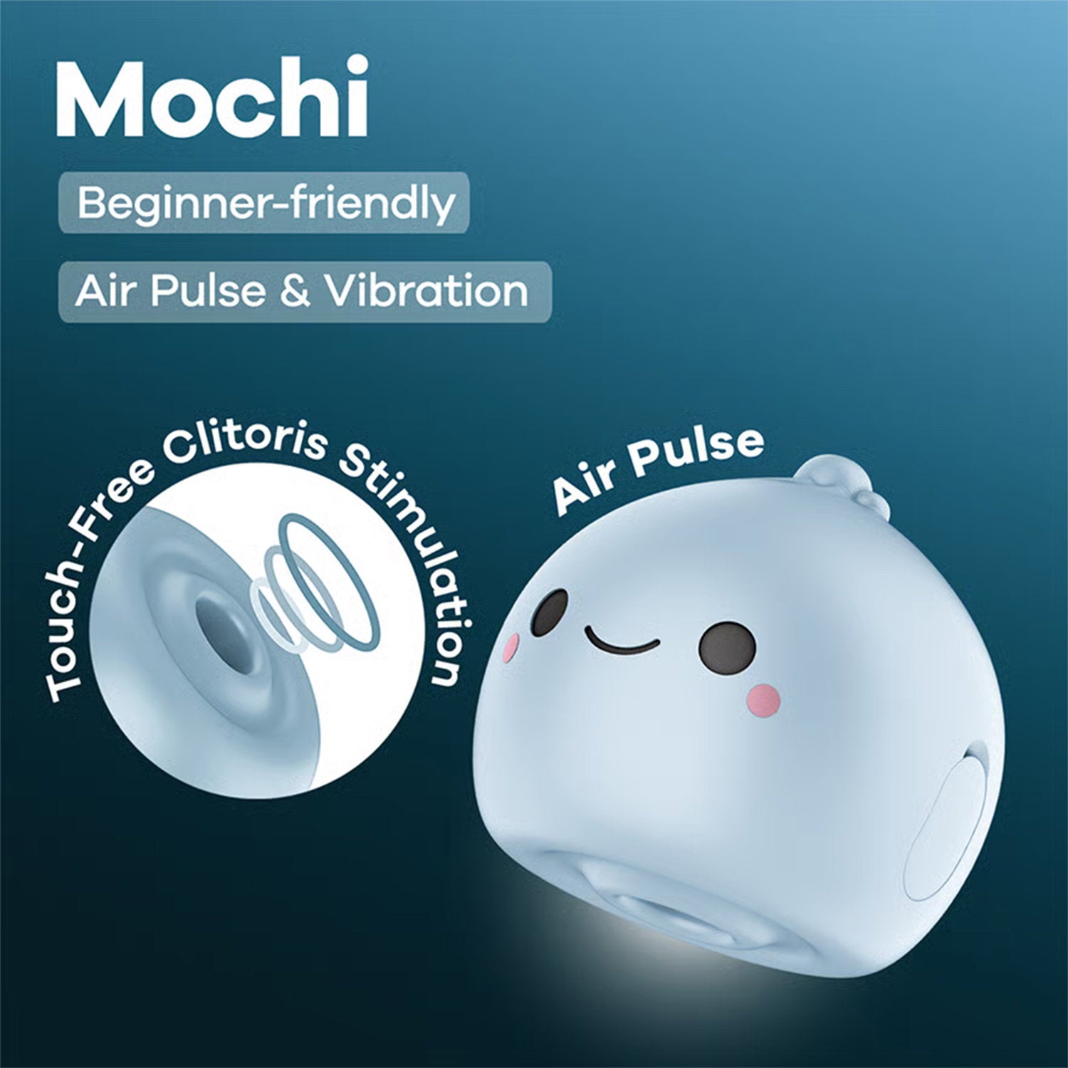 Satisfyer – Mochi – Luftimpuls-Vibration – Frostblau