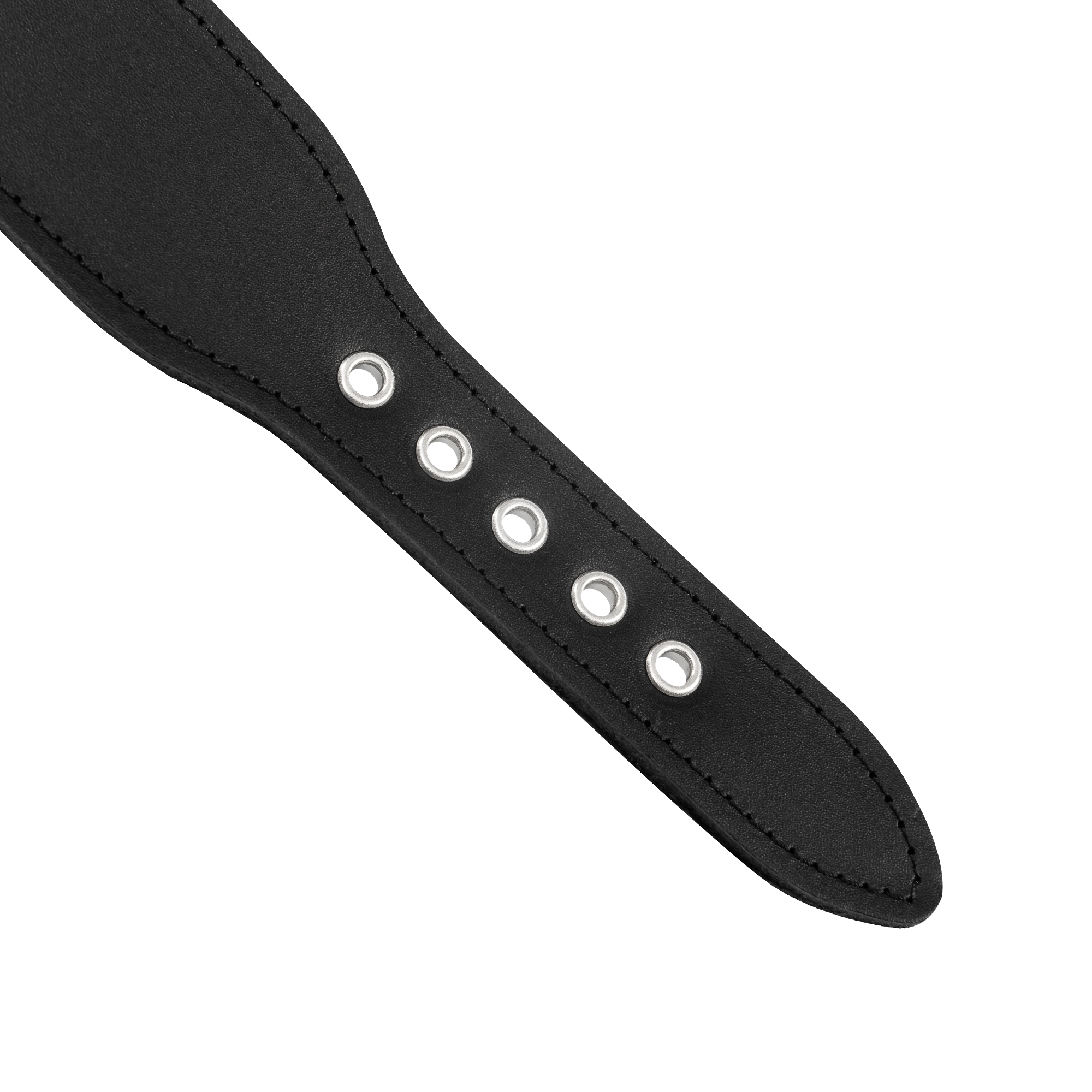 Rimba Bondage Play – Bipolares Schockhalsband aus Leder – Schwarz