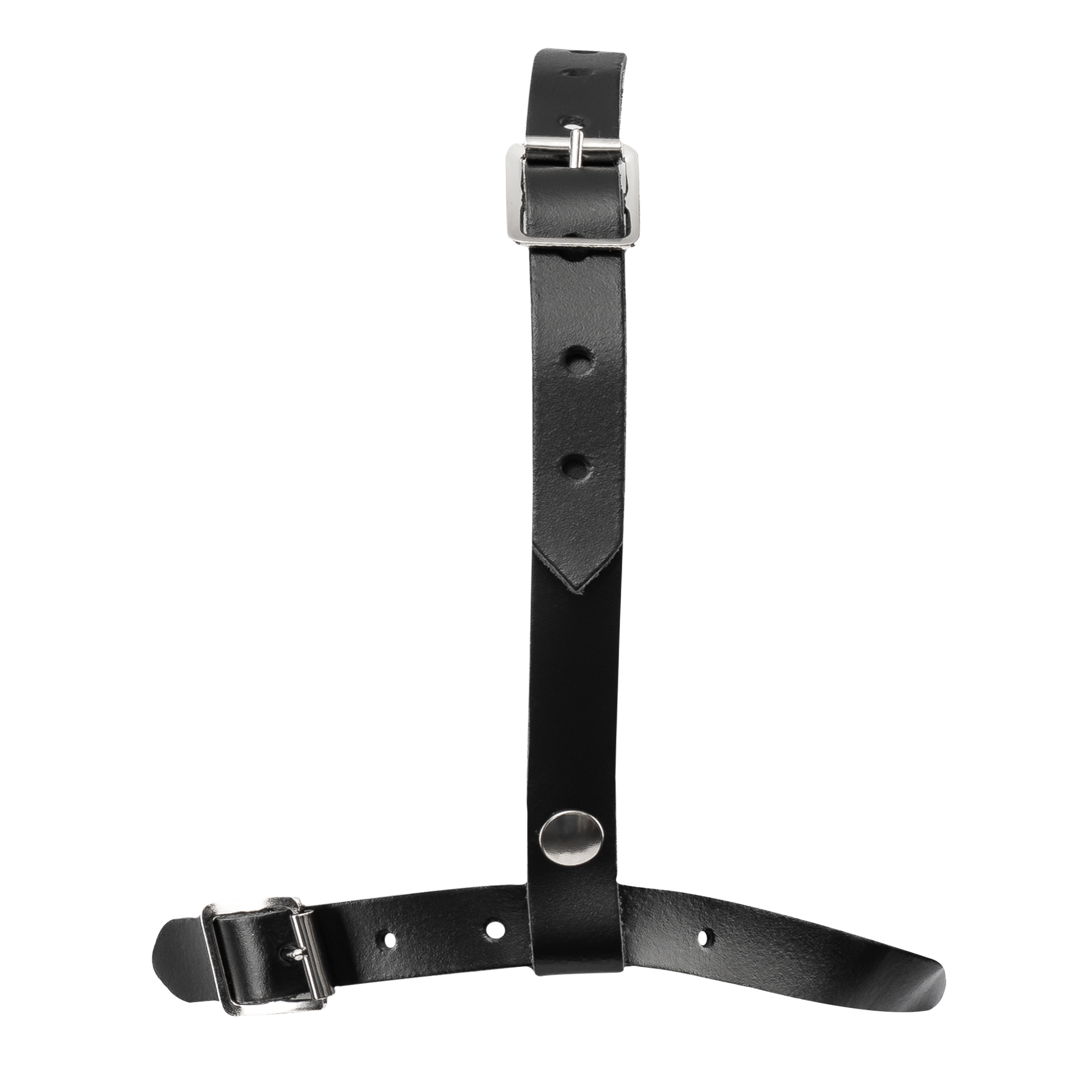 Rimba Bondage Play – Leder-Kopfharnisch – Schwarz