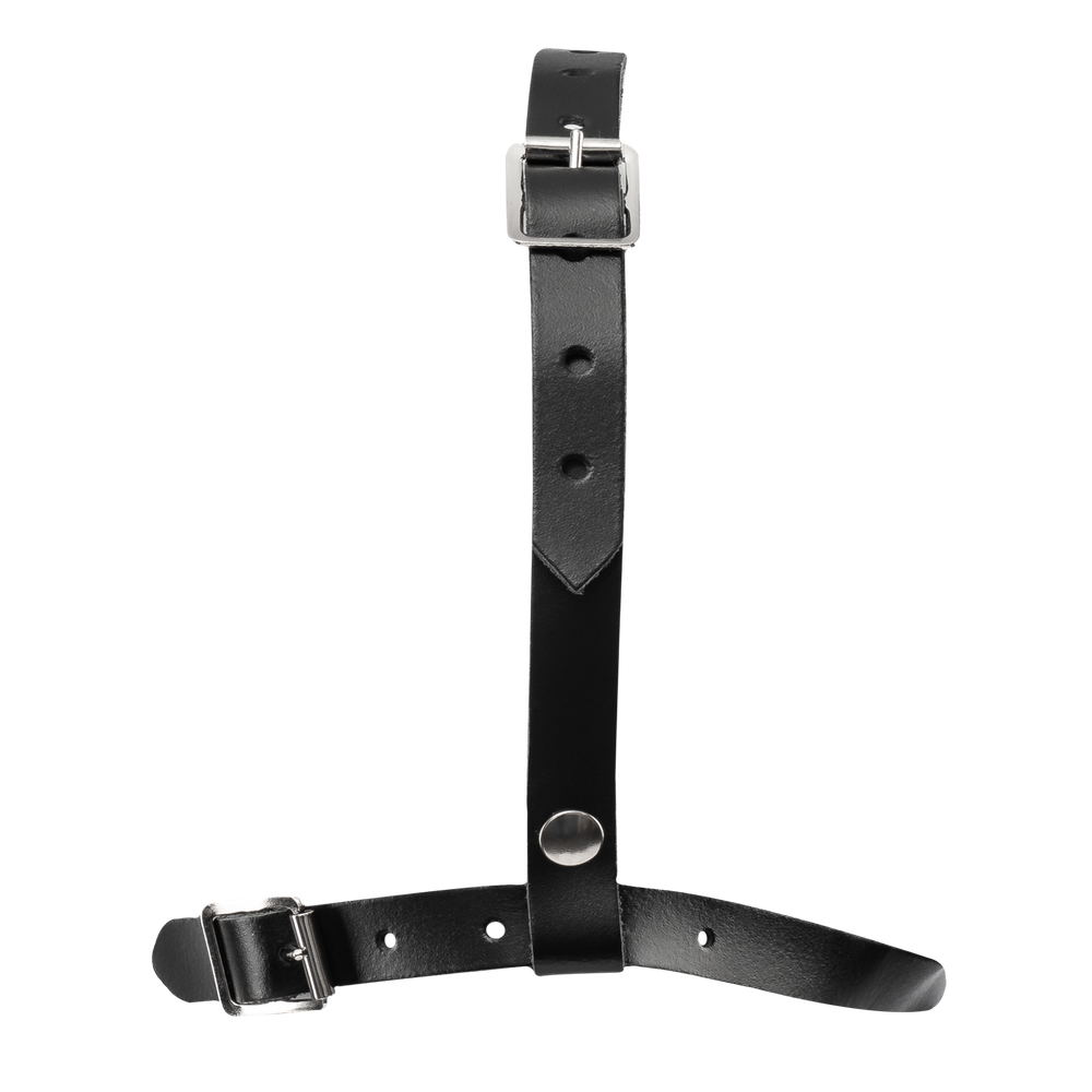 Rimba Bondage Play – Leder-Kopfharnisch – Schwarz