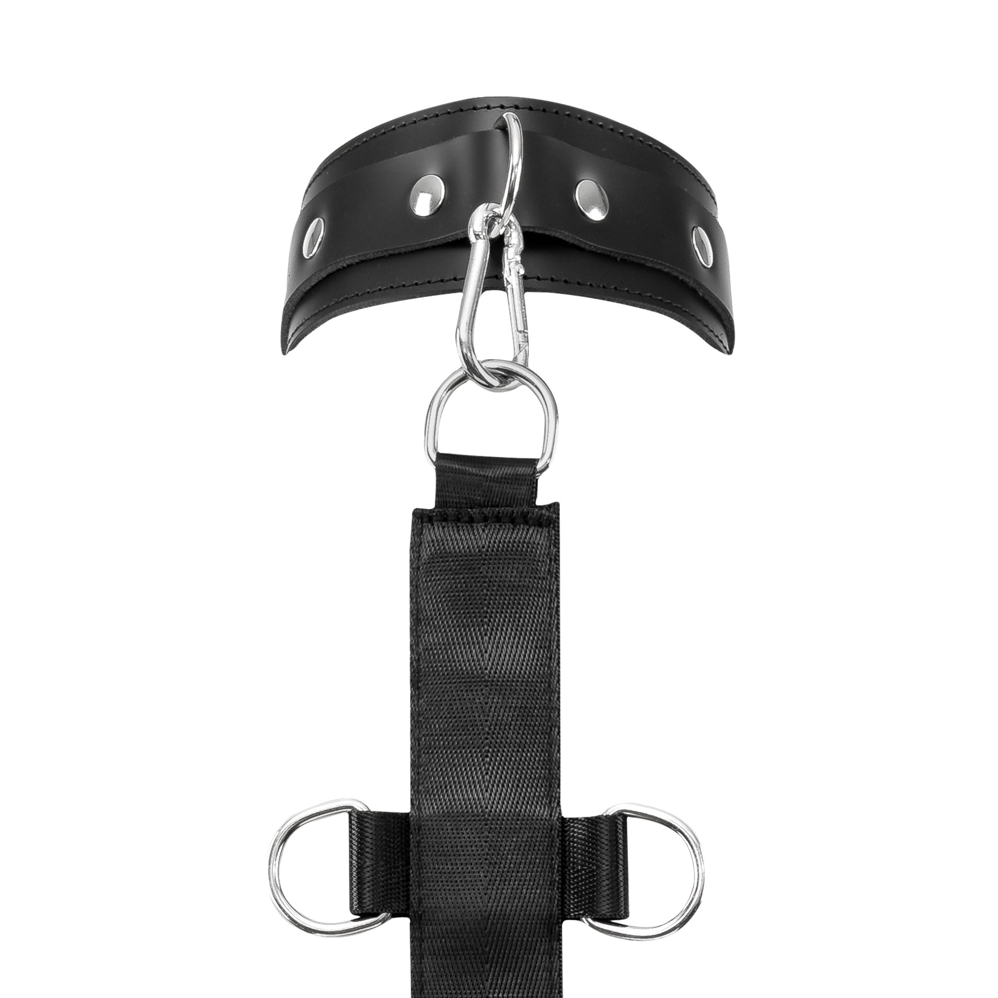 10: Rimba Bondage Play – Bondage-Set mit Hals- und Armmanschetten – Schwarz