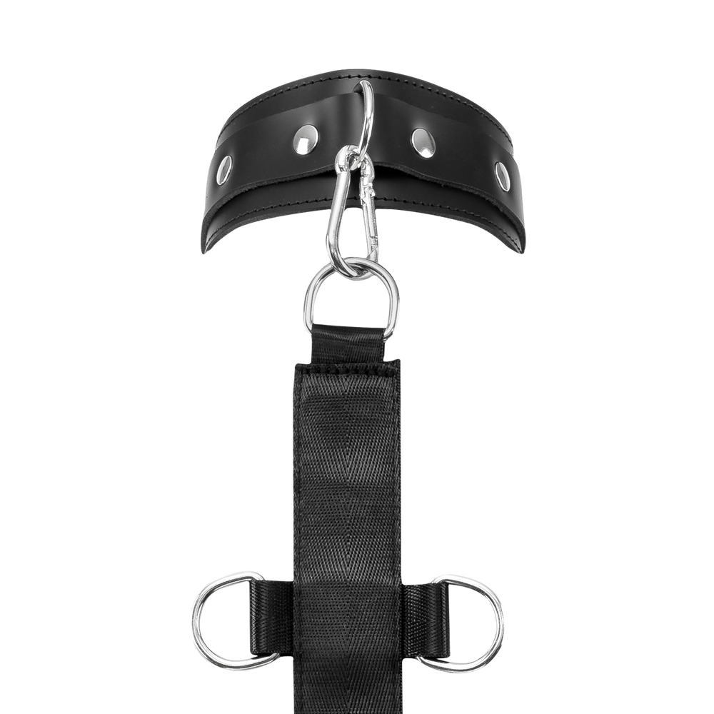 10: Rimba Bondage Play – Bondage-Set mit Hals- und Armmanschetten – Schwarz