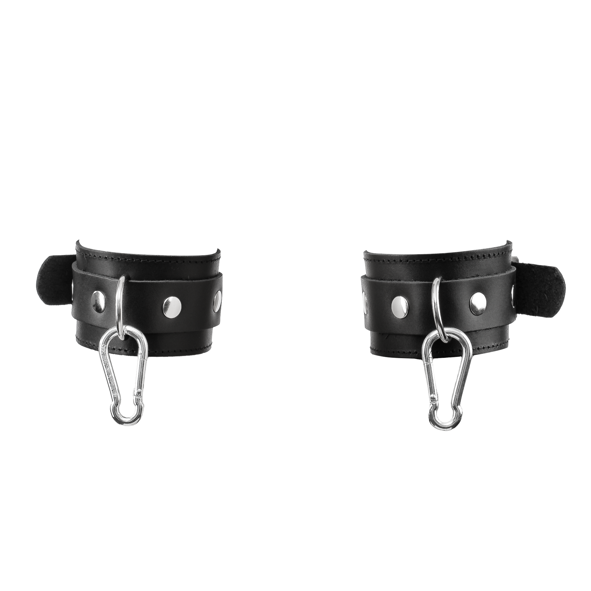 Rimba Bondage Play – Luxus-Leder-Bondage-Harness mit Fesseln – Schwarz