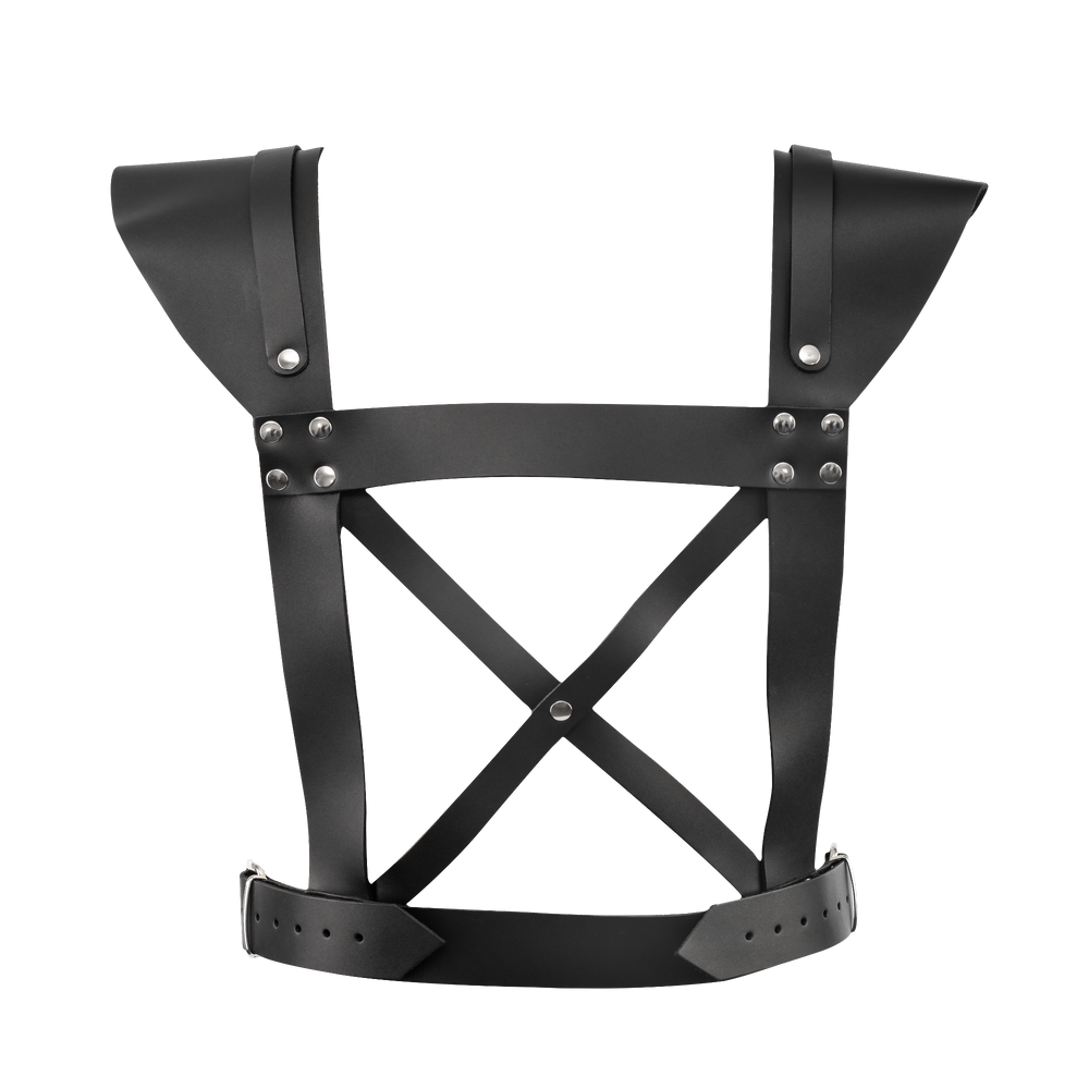 5: Rimba Bondage Play – Leder-Brustharness – Schwarz
