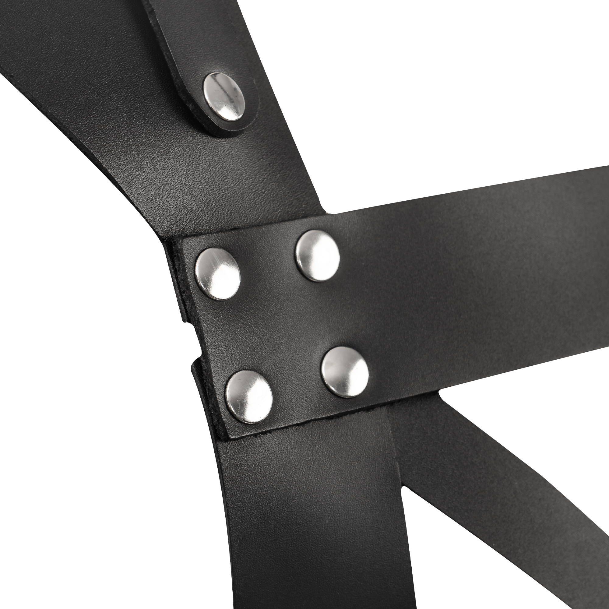 7: Rimba Bondage Play – Leder-Brustharness – Schwarz