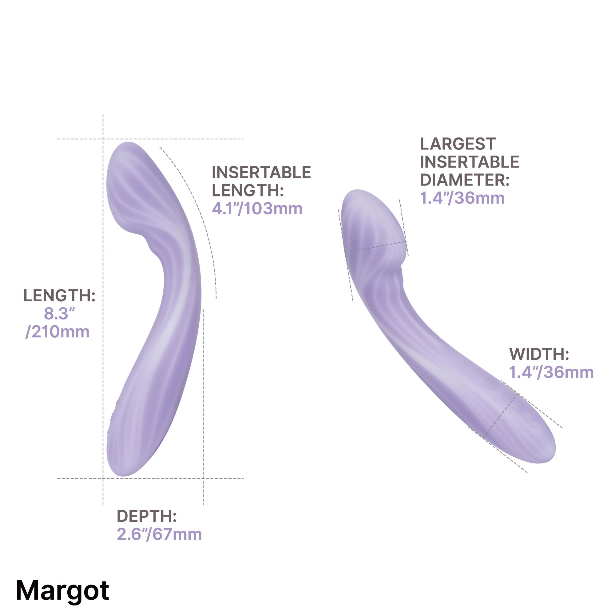 SVAKOM Margot – Dual-Motor-G-Punkt-Vibrator mit App-Steuerung – Flieder
