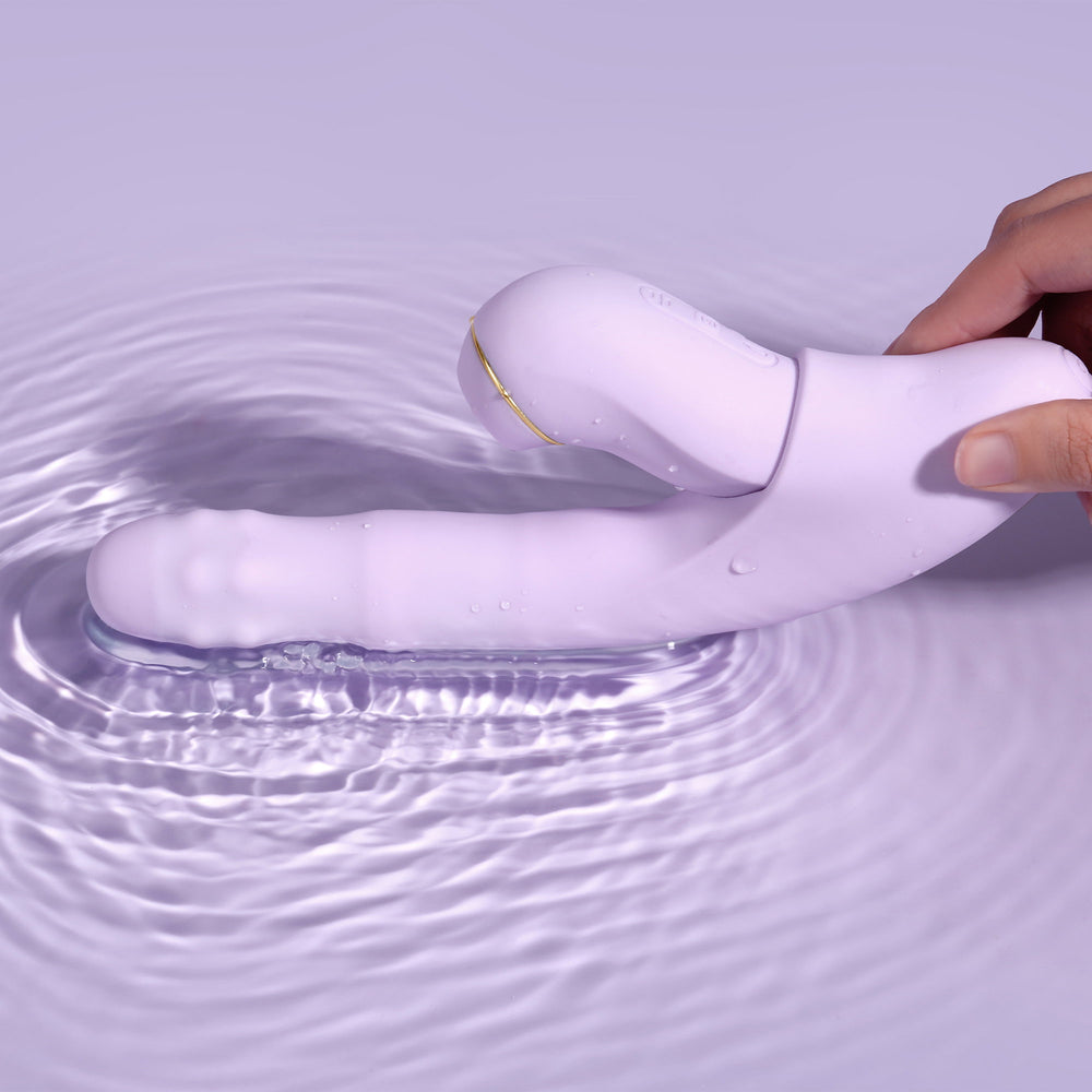 SVAKOM DuoGlow – Thrusting Perlenvibrator mit Pulsating Stimulator – Lila