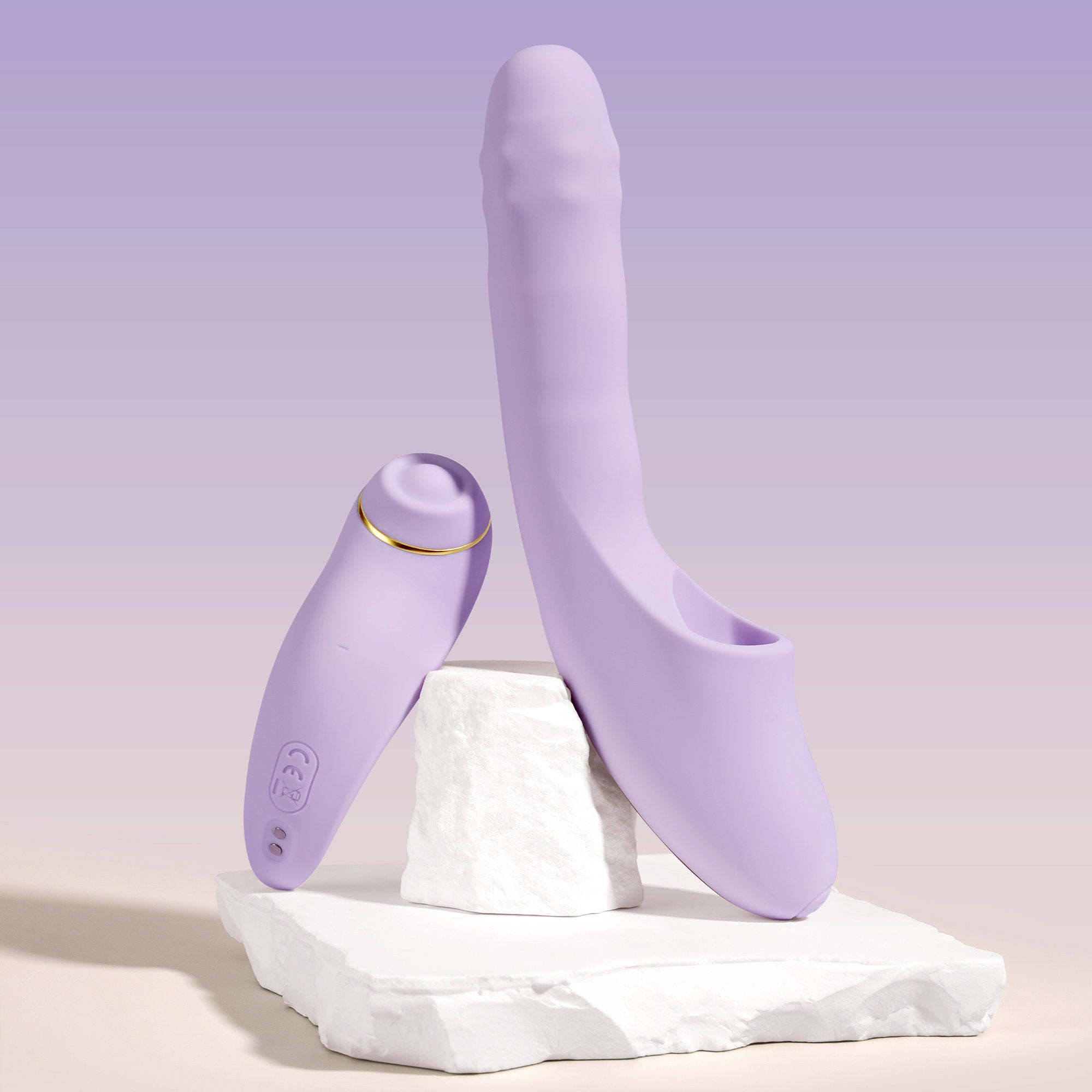 SVAKOM DuoGlow – Thrusting Perlenvibrator mit Pulsating Stimulator – Lila