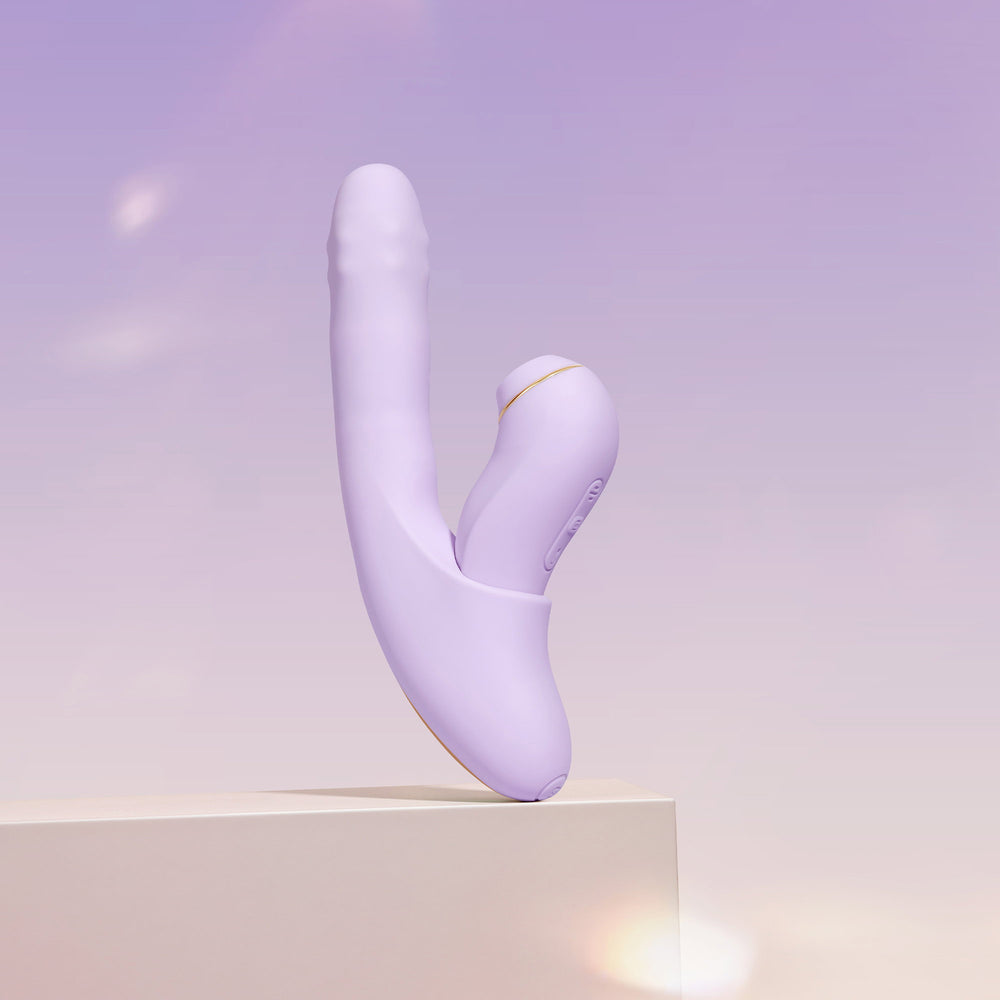 SVAKOM DuoGlow – Thrusting Perlenvibrator mit Pulsating Stimulator – Lila
