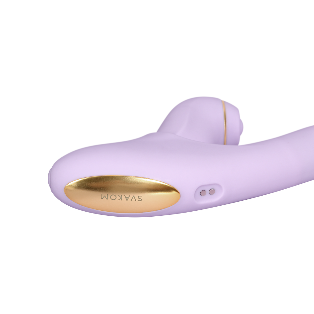 SVAKOM DuoGlow – Thrusting Perlenvibrator mit Pulsating Stimulator – Lila