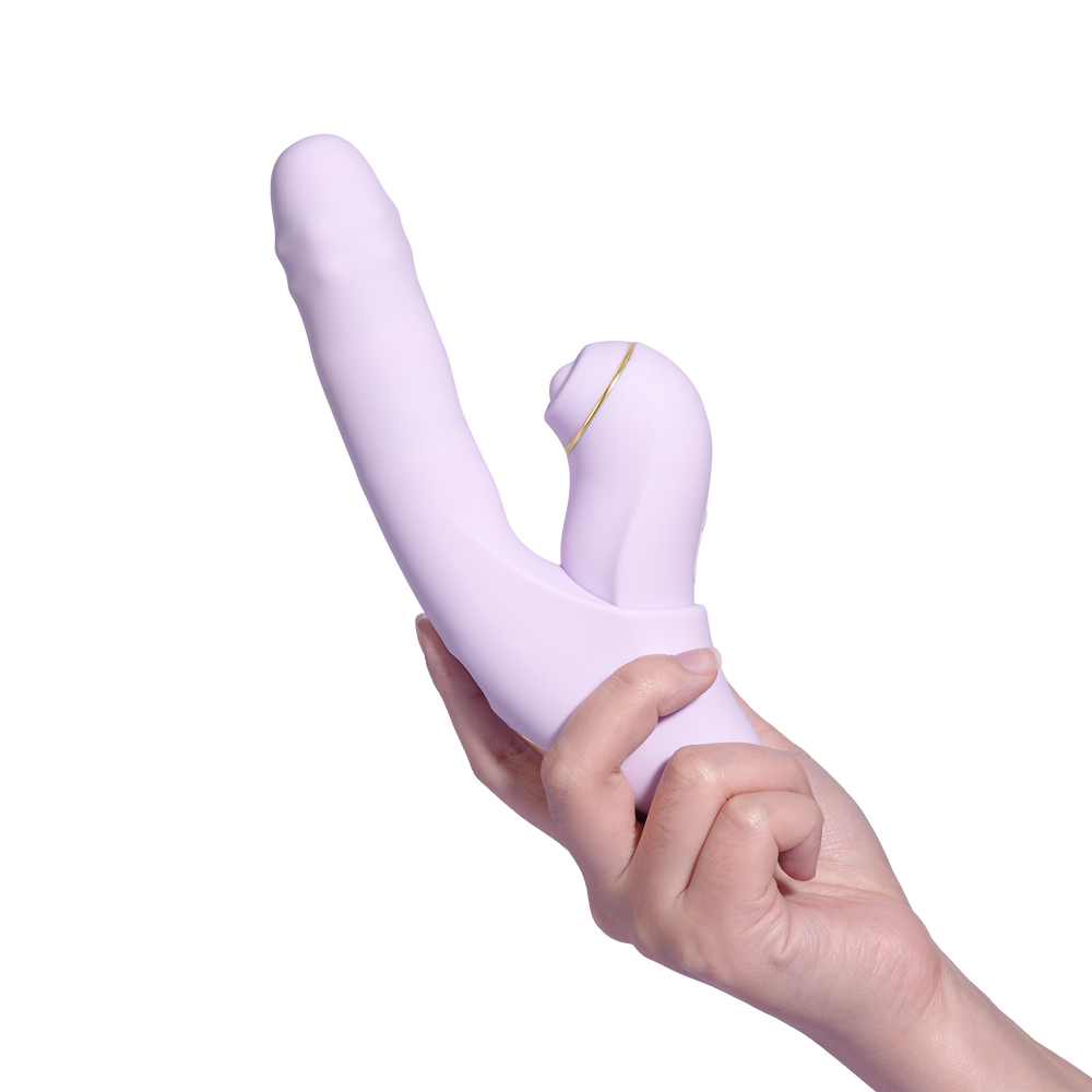 SVAKOM DuoGlow – Thrusting Perlenvibrator mit Pulsating Stimulator – Lila