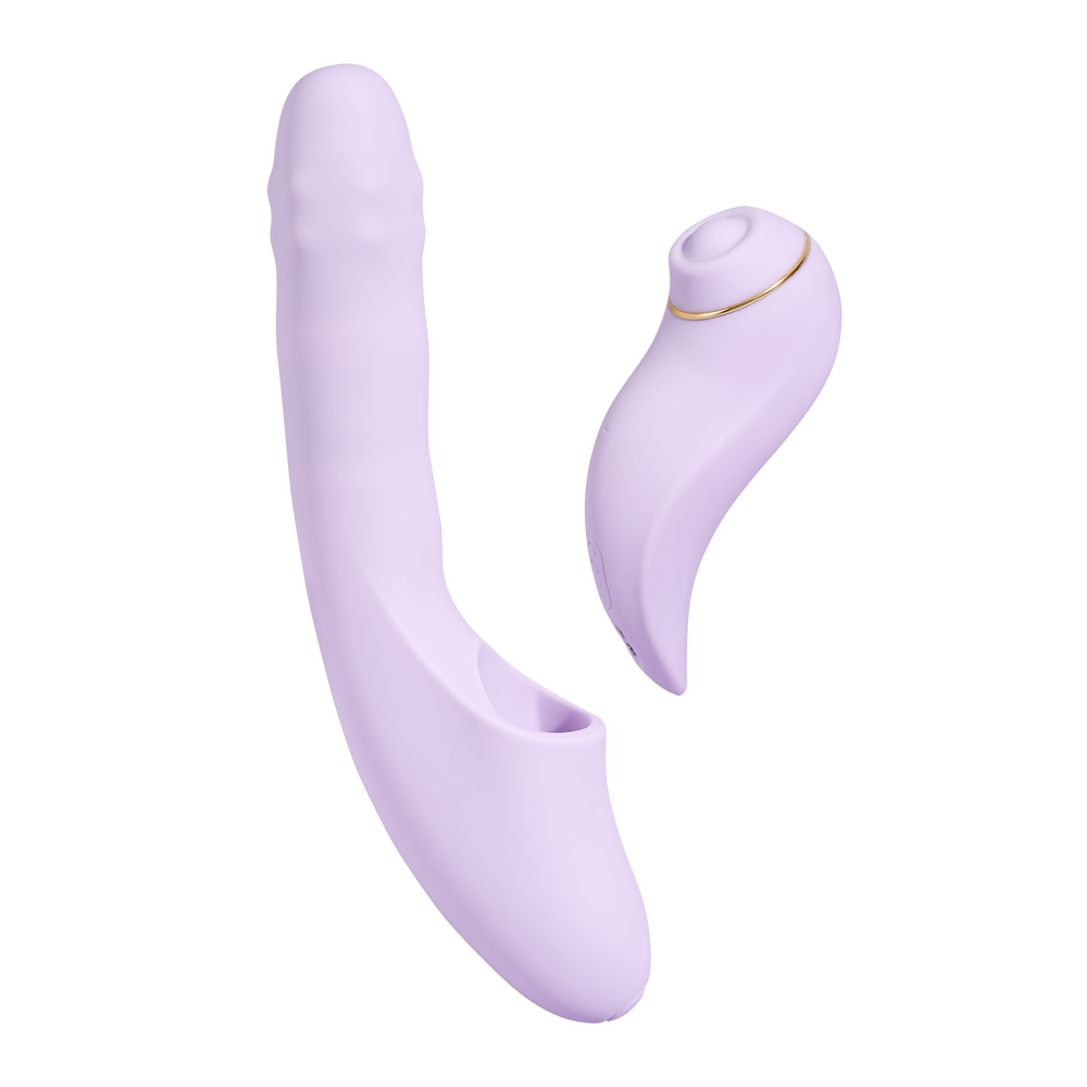 SVAKOM DuoGlow – Thrusting Perlenvibrator mit Pulsating Stimulator – Lila