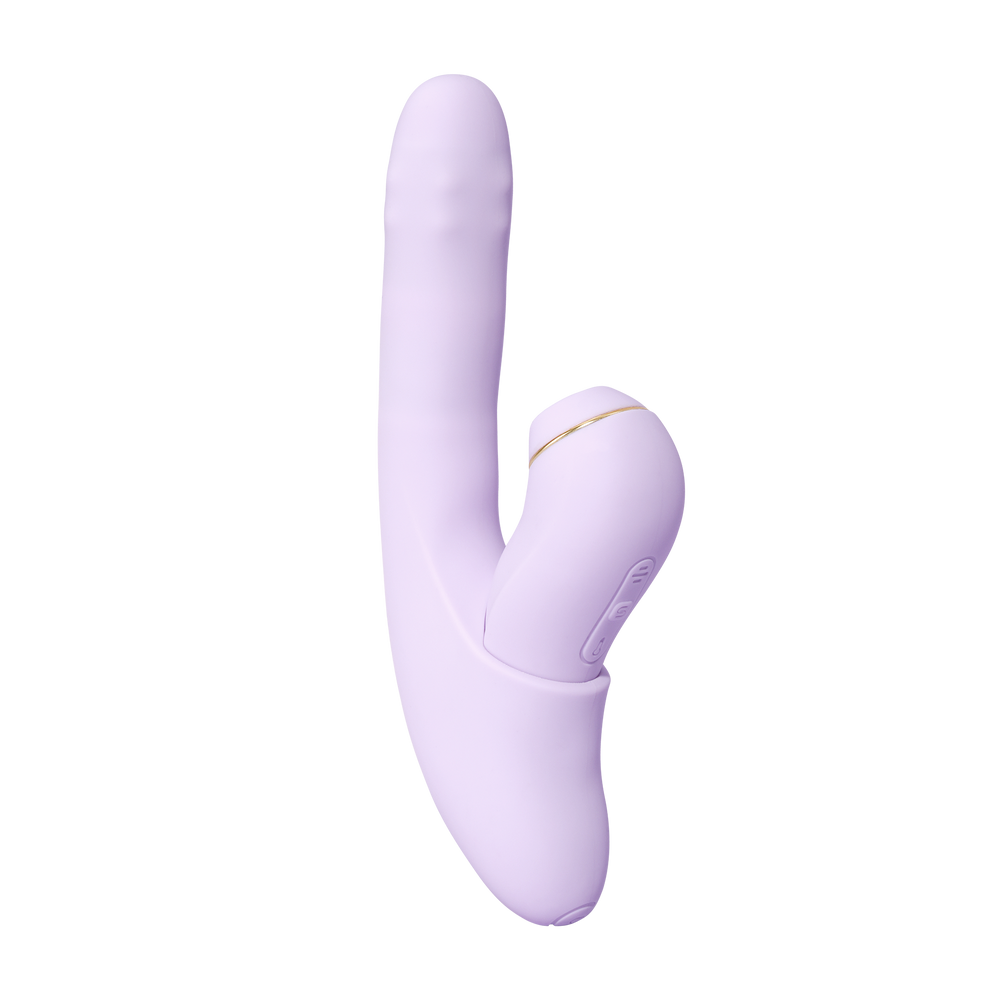 SVAKOM DuoGlow – Thrusting Perlenvibrator mit Pulsating Stimulator – Lila