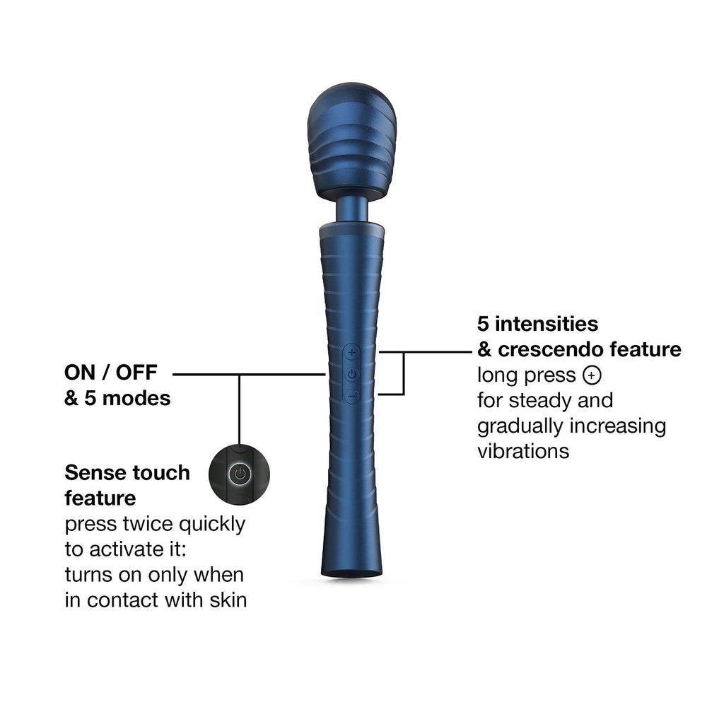 MANWAN - Man.Wand Edgy - Zauberstab-Vibrator - Stellar Blue