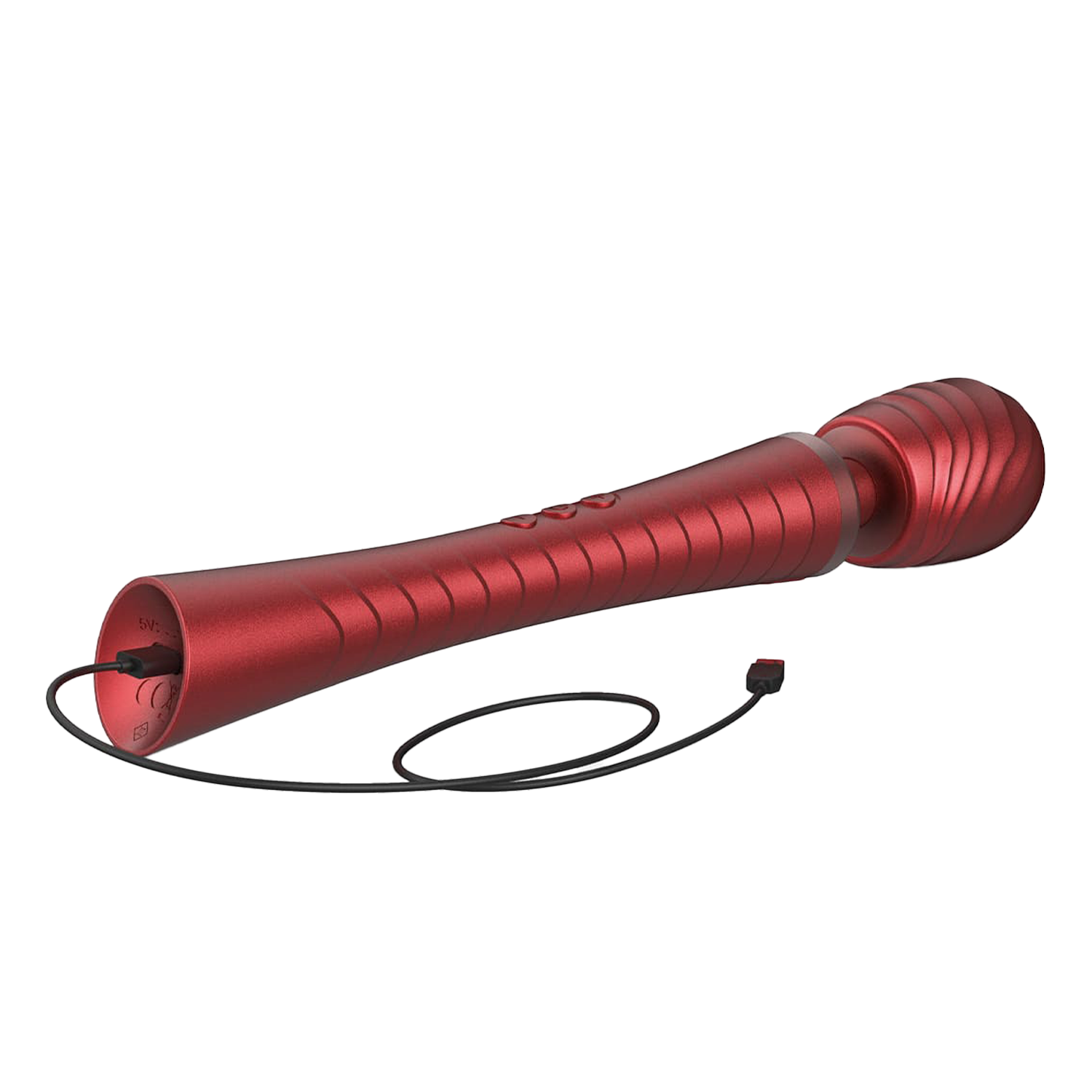 5: MANWAN - Man.Wand Edgy - Zauberstab-Vibrator - Red Velvet