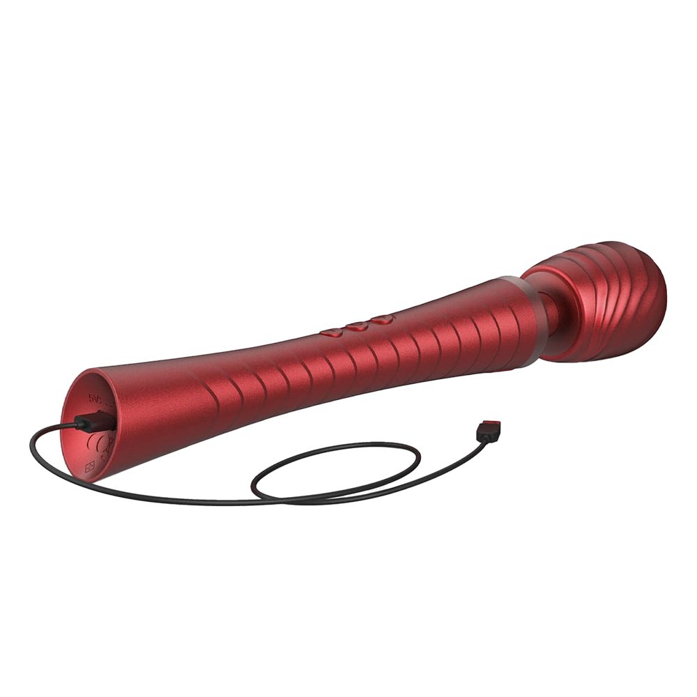 5: MANWAN - Man.Wand Edgy - Zauberstab-Vibrator - Red Velvet