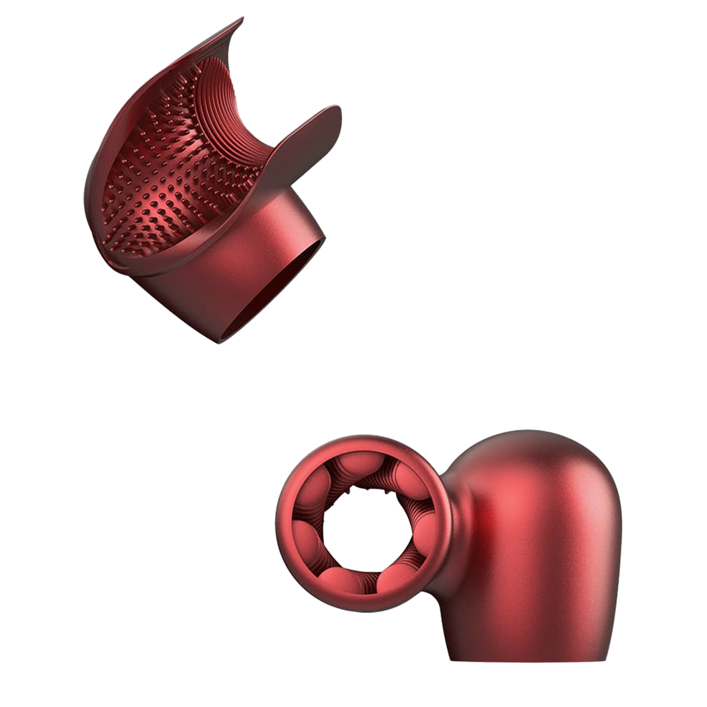 7: MANWAN - Man.Wand Edgy - Zauberstab-Vibrator - Red Velvet