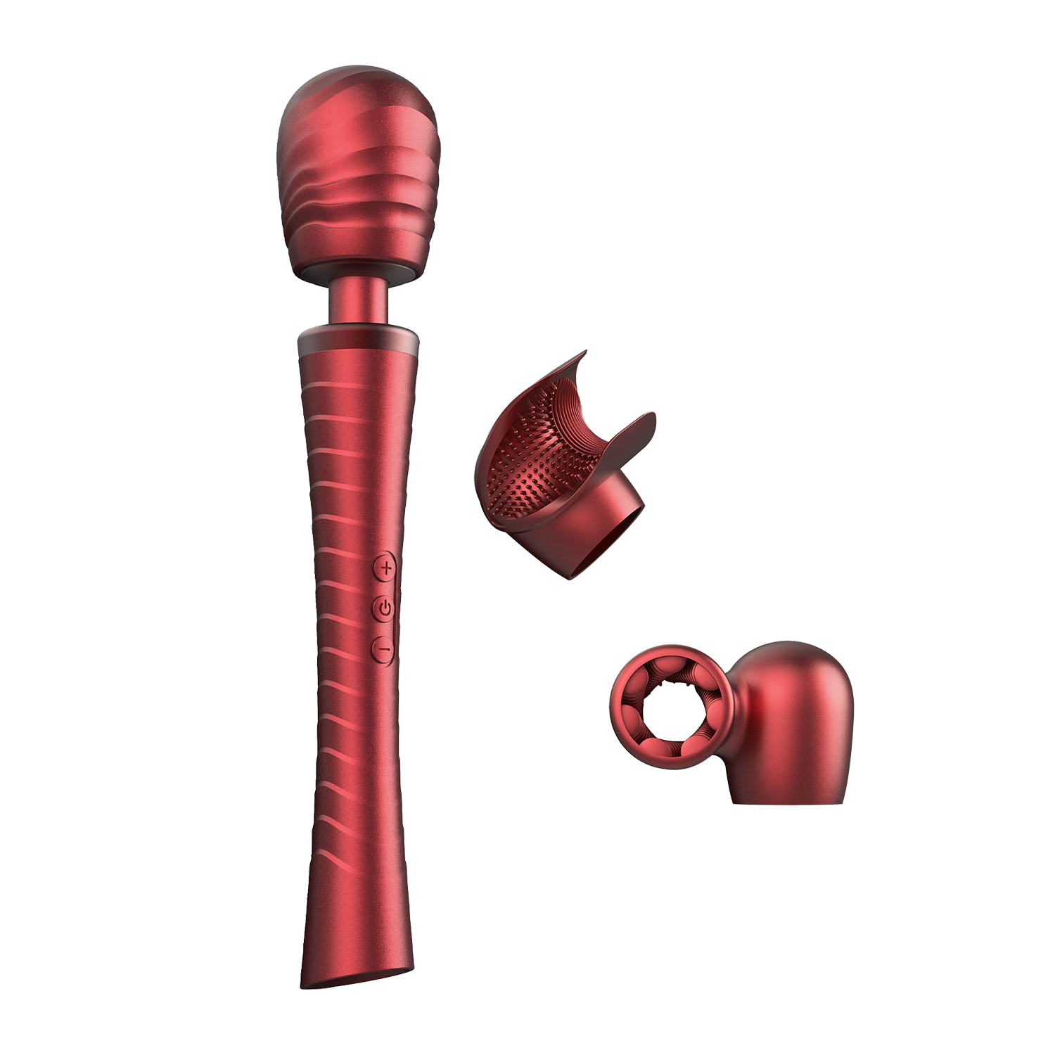 3: MANWAN - Man.Wand Edgy - Zauberstab-Vibrator - Red Velvet