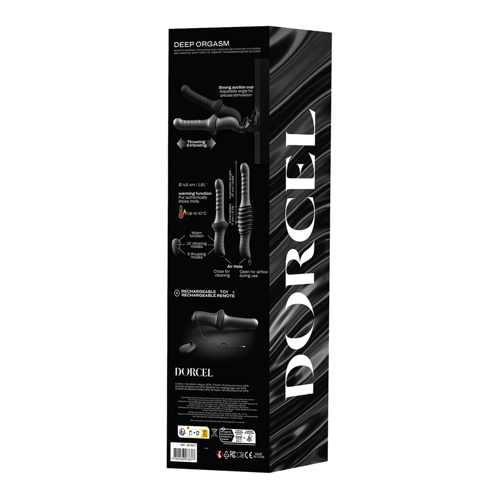 Dorcel – Deep Orgasm – Stoßvibrator – Schwarz