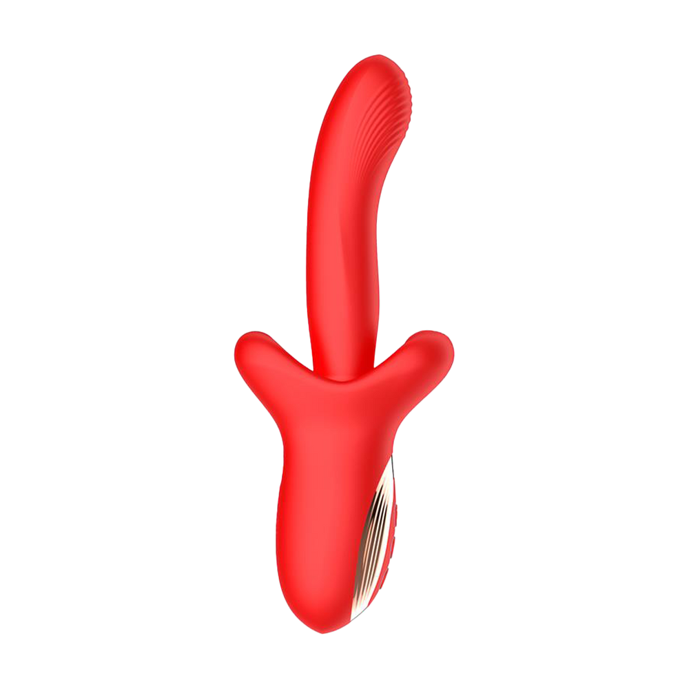 IY - Vyron - Stoß- und Beißvibrator - Rot
