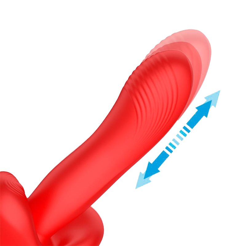 4: IY - Vyron - Stoß- und Beißvibrator - Rot