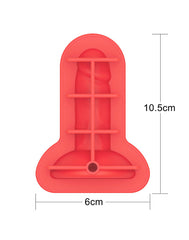 LoveToy - Mace Silikon-Eiswürfelform - Mini-Penis - Rot