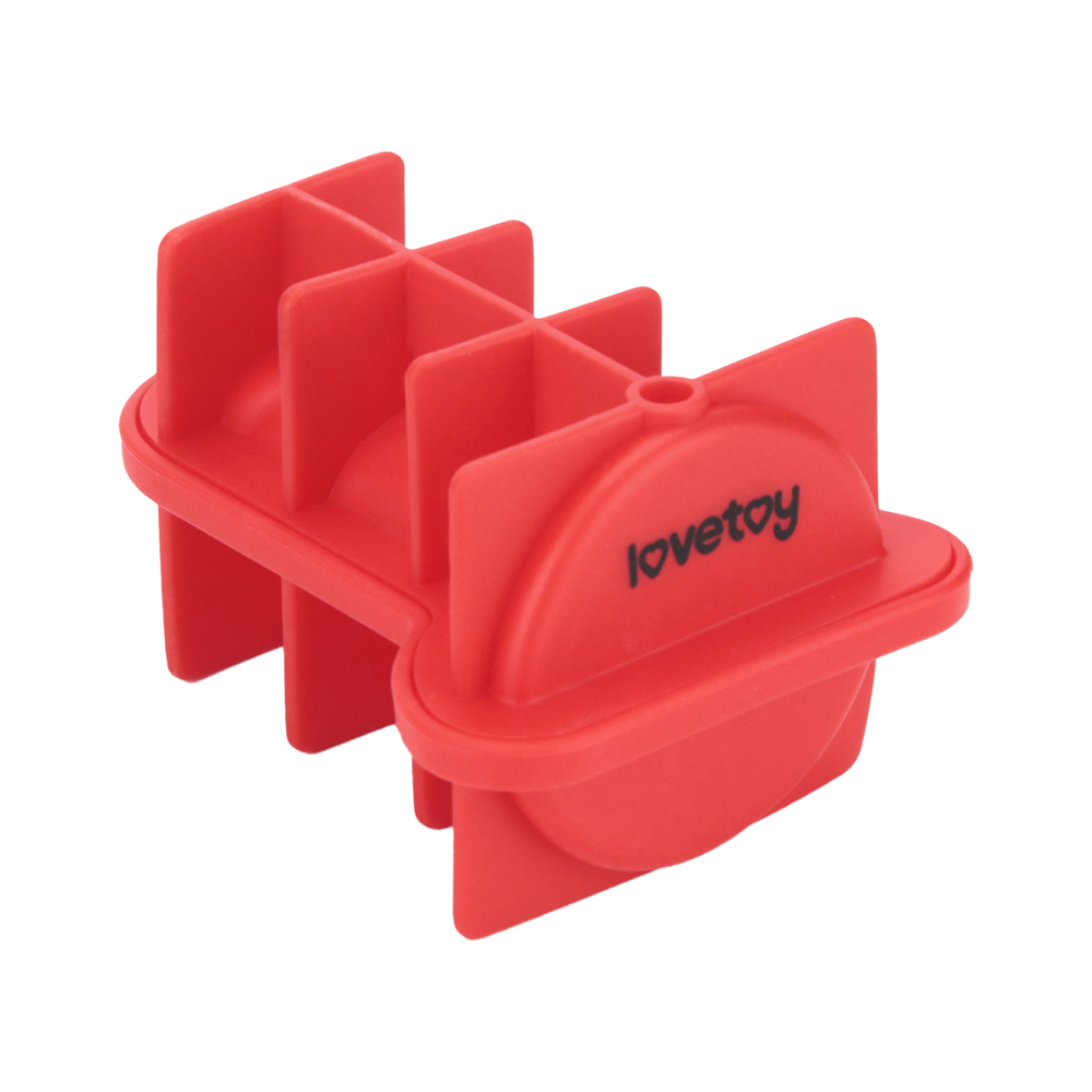 LoveToy - Mace Silikon-Eiswürfelform - Mini-Penis - Rot