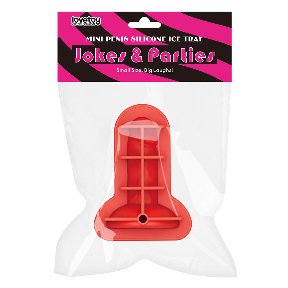 LoveToy - Mace Silikon-Eiswürfelform - Mini-Penis - Rot