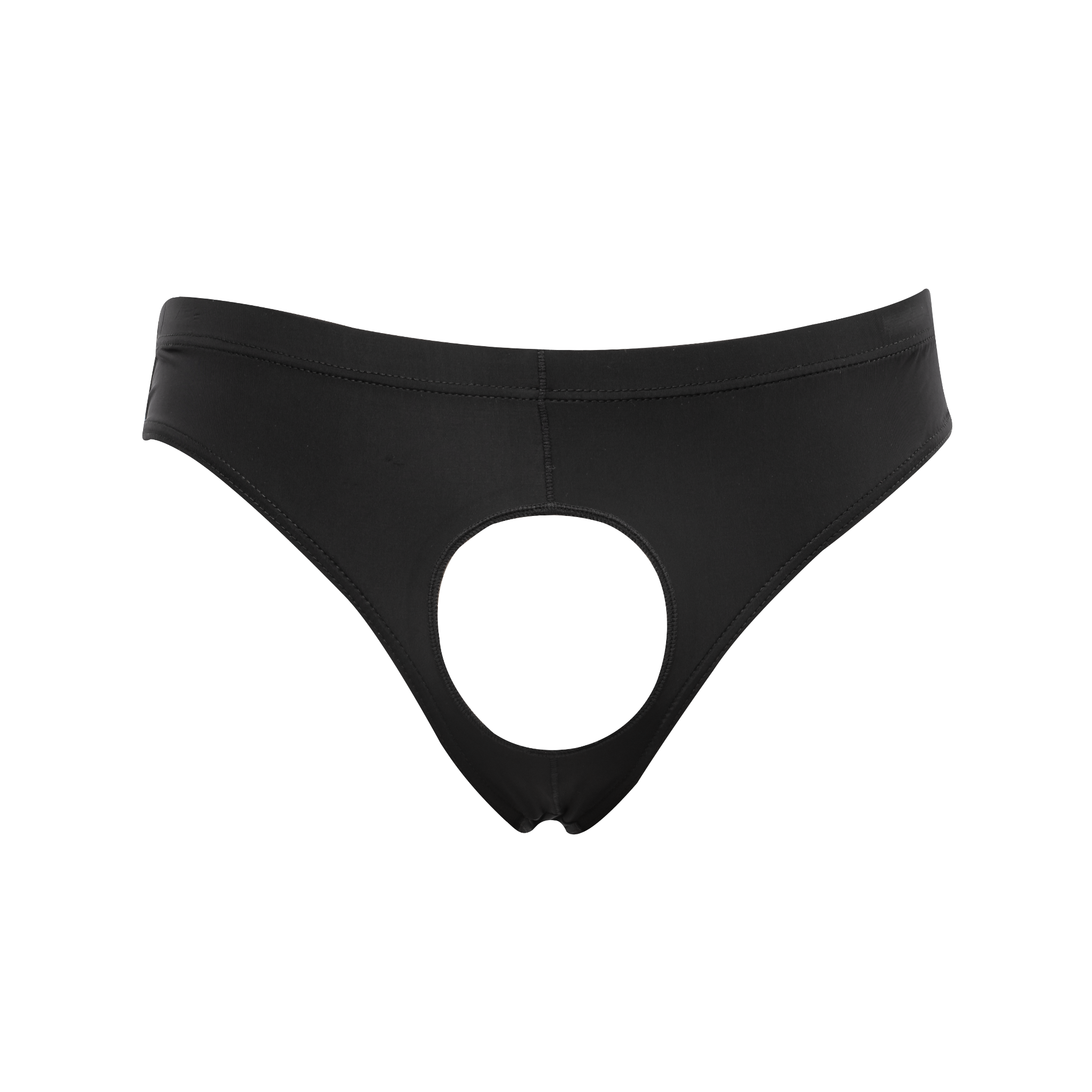 Amorable by Rimba – Slip mit offenem Schritt – Einheitsgröße – Schwarz
