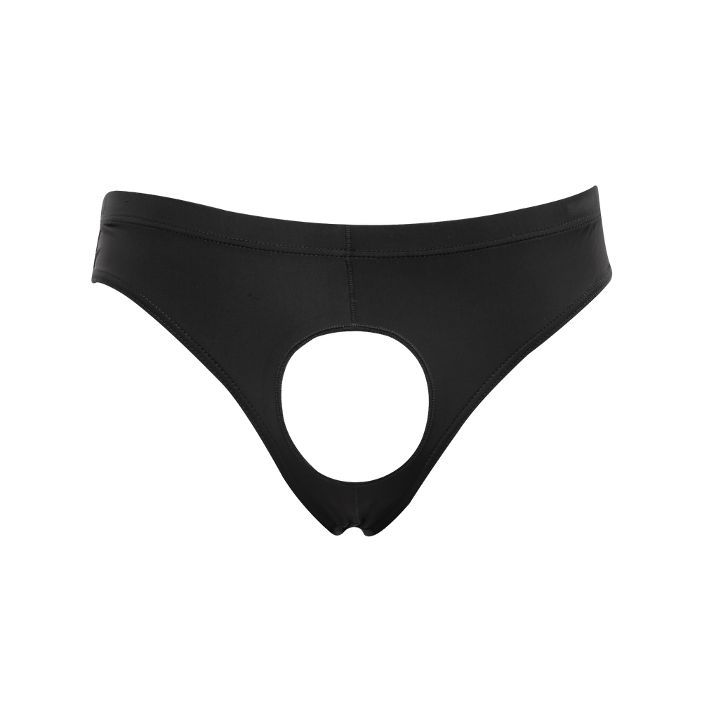Amorable by Rimba – Slip mit offenem Schritt – Einheitsgröße – Schwarz