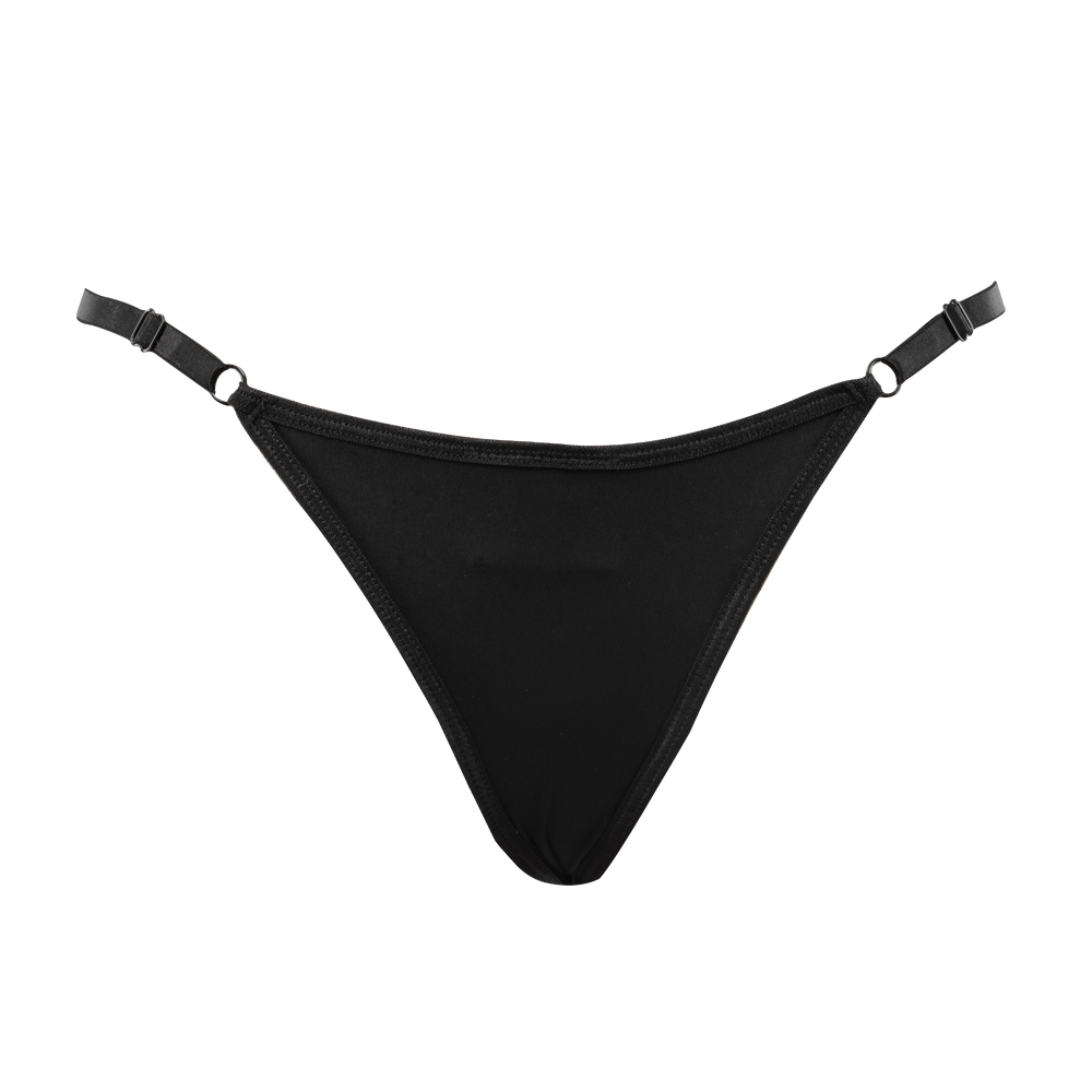 5: Amorable by Rimba – String mit Strasssteinen – Einheitsgröße – Schwarz