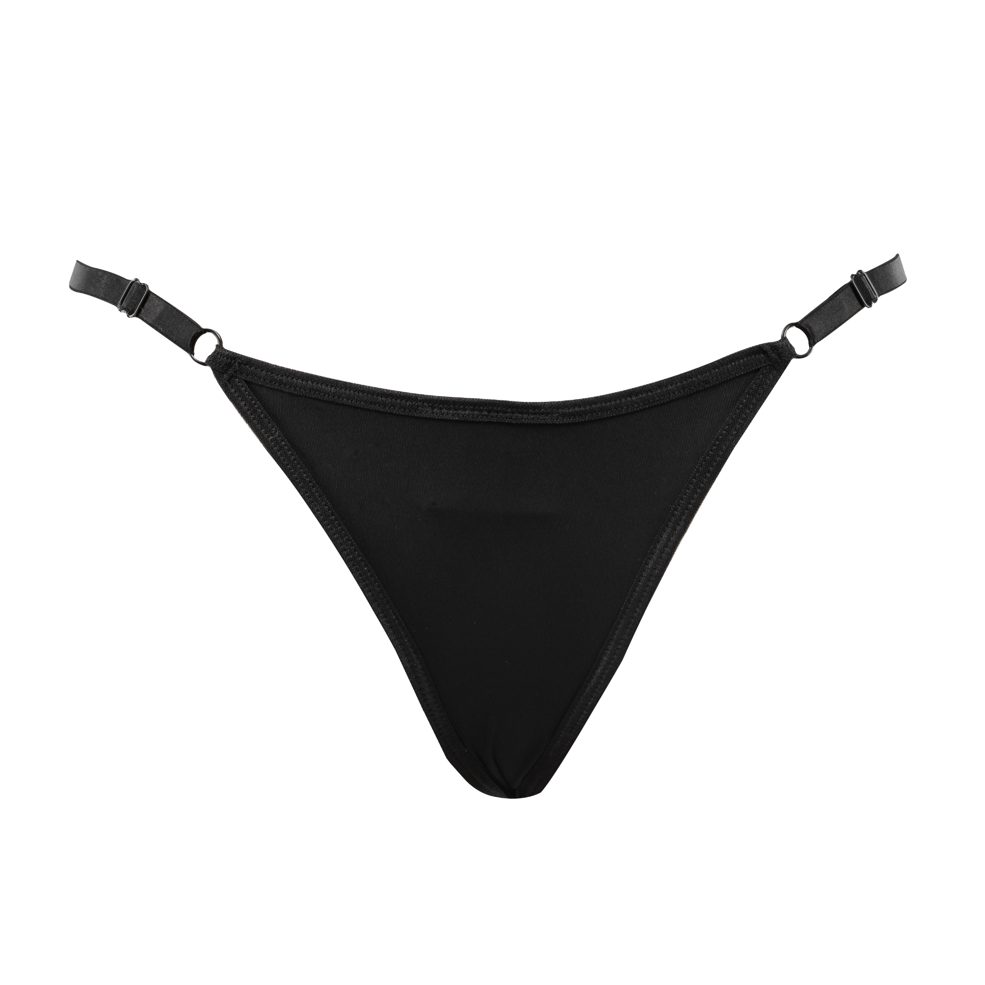 Amorable by Rimba – String mit Strasssteinen – Einheitsgröße – Schwarz