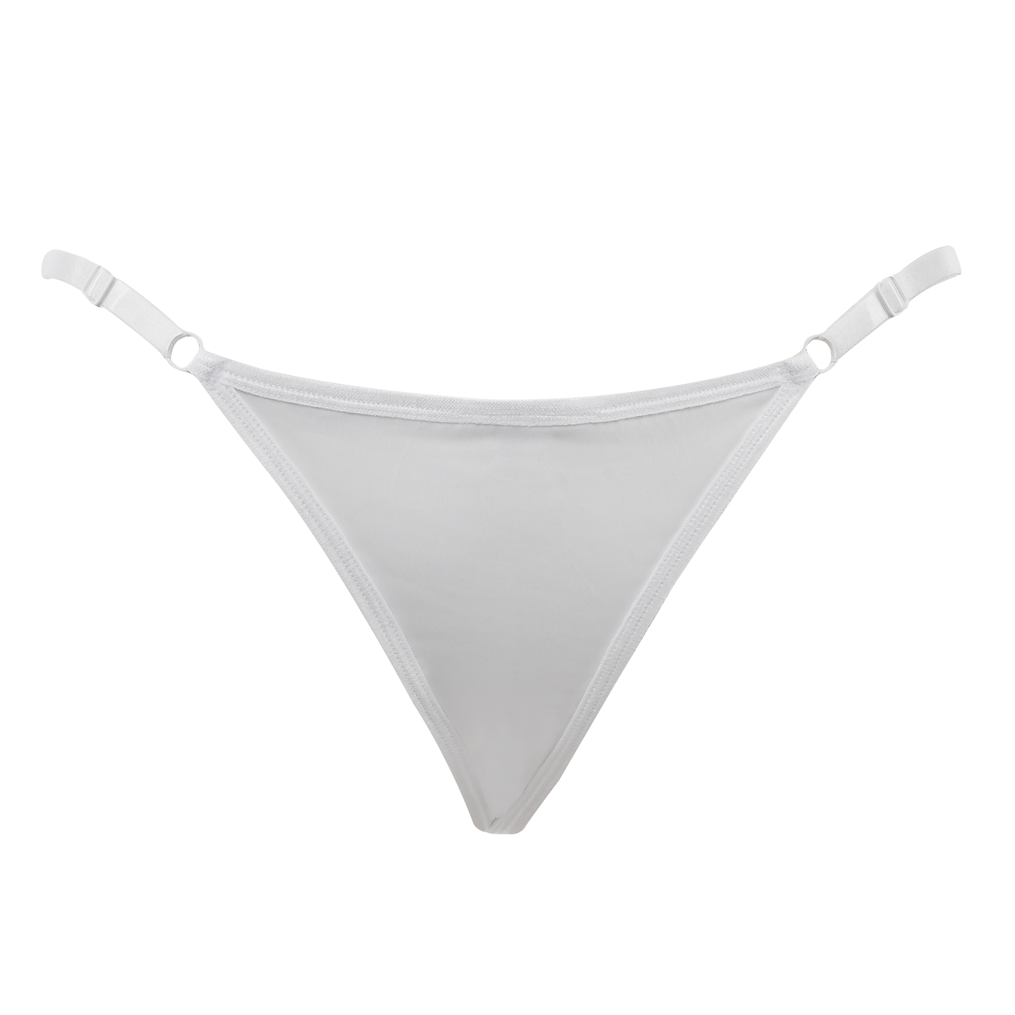 5: Amorable by Rimba – String mit Strasssteinen – Einheitsgröße – Weiß