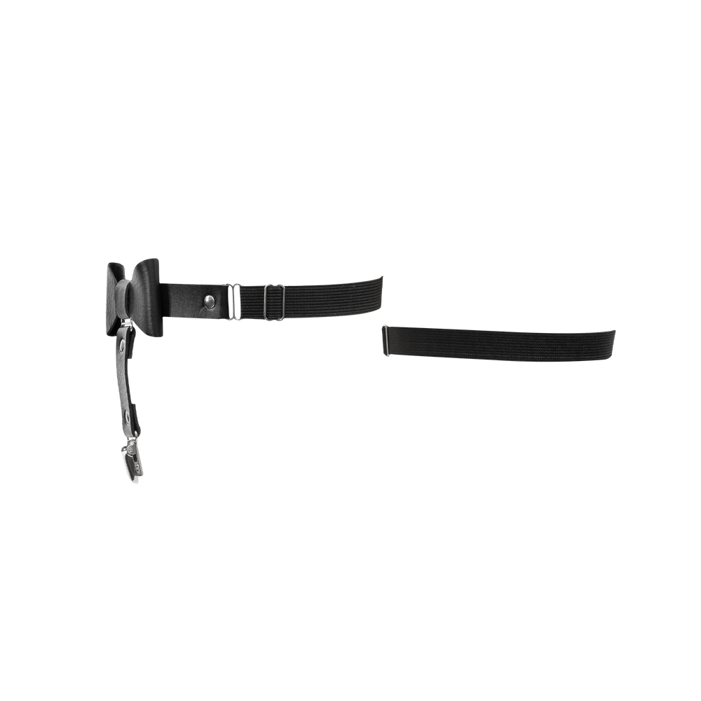 5: Amorable by Rimba – Strumpfhalter-Set – Einheitsgröße – Schwarz, Silber