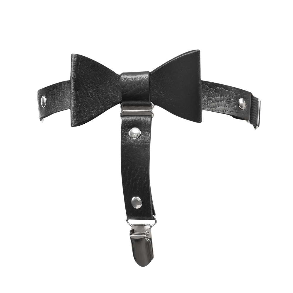 6: Amorable by Rimba – Strumpfhalter-Set – Einheitsgröße – Schwarz, Silber