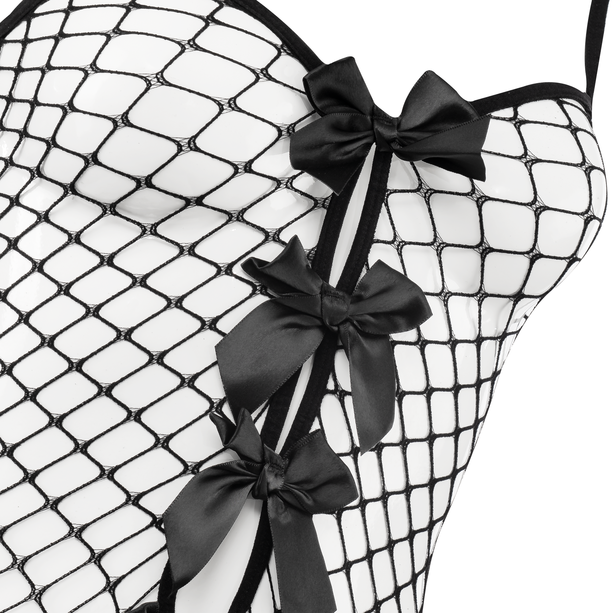 7: Amorable by Rimba – Offener Catsuit – Einheitsgröße – Schwarz