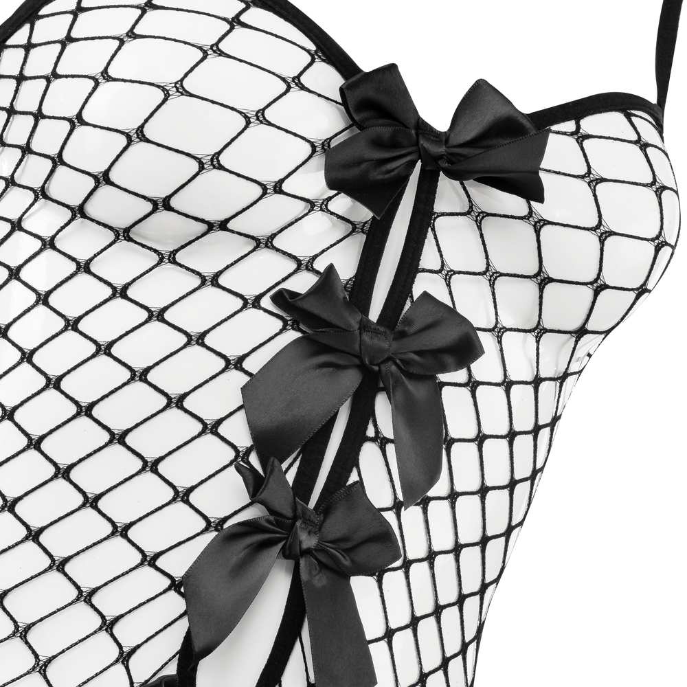 7: Amorable by Rimba – Offener Catsuit – Einheitsgröße – Schwarz
