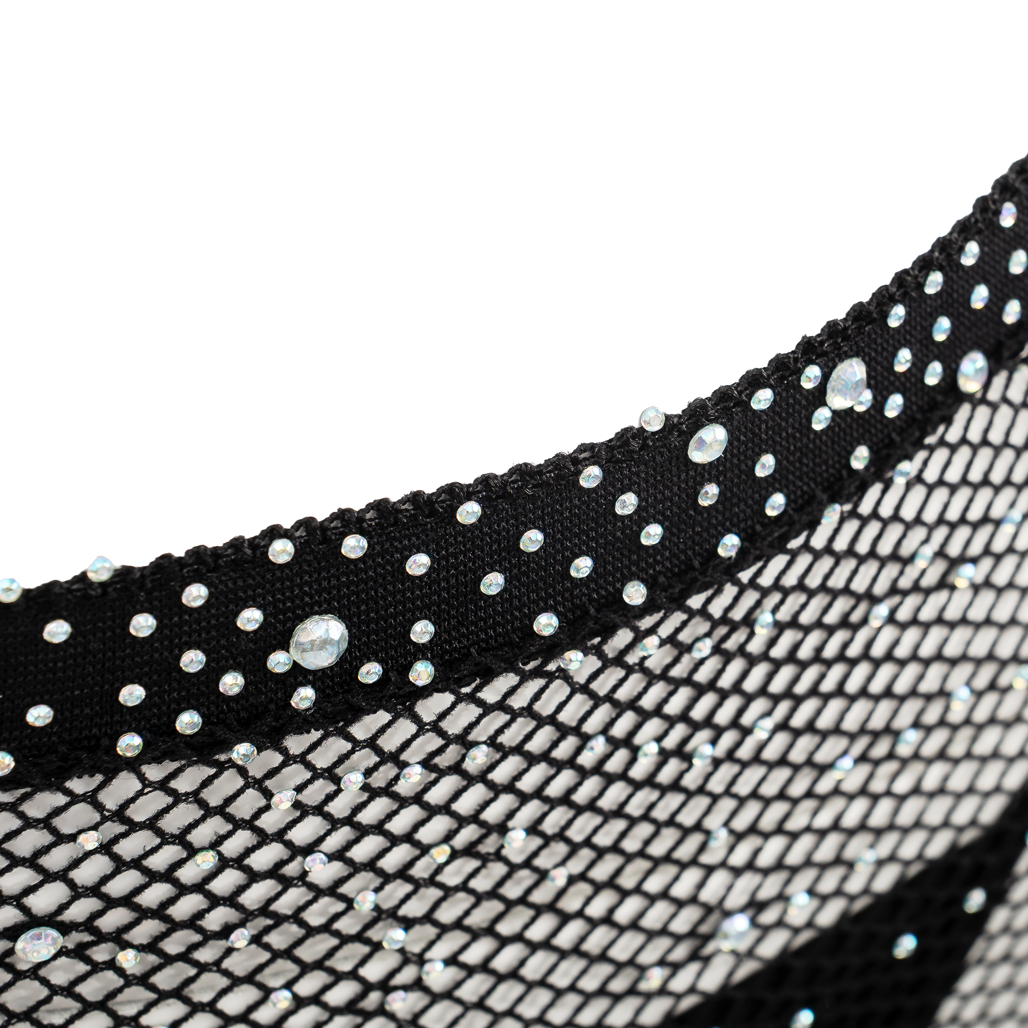 11: Amorable by Rimba – Sexy Netz-Set mit Strasssteinen – Schwarz