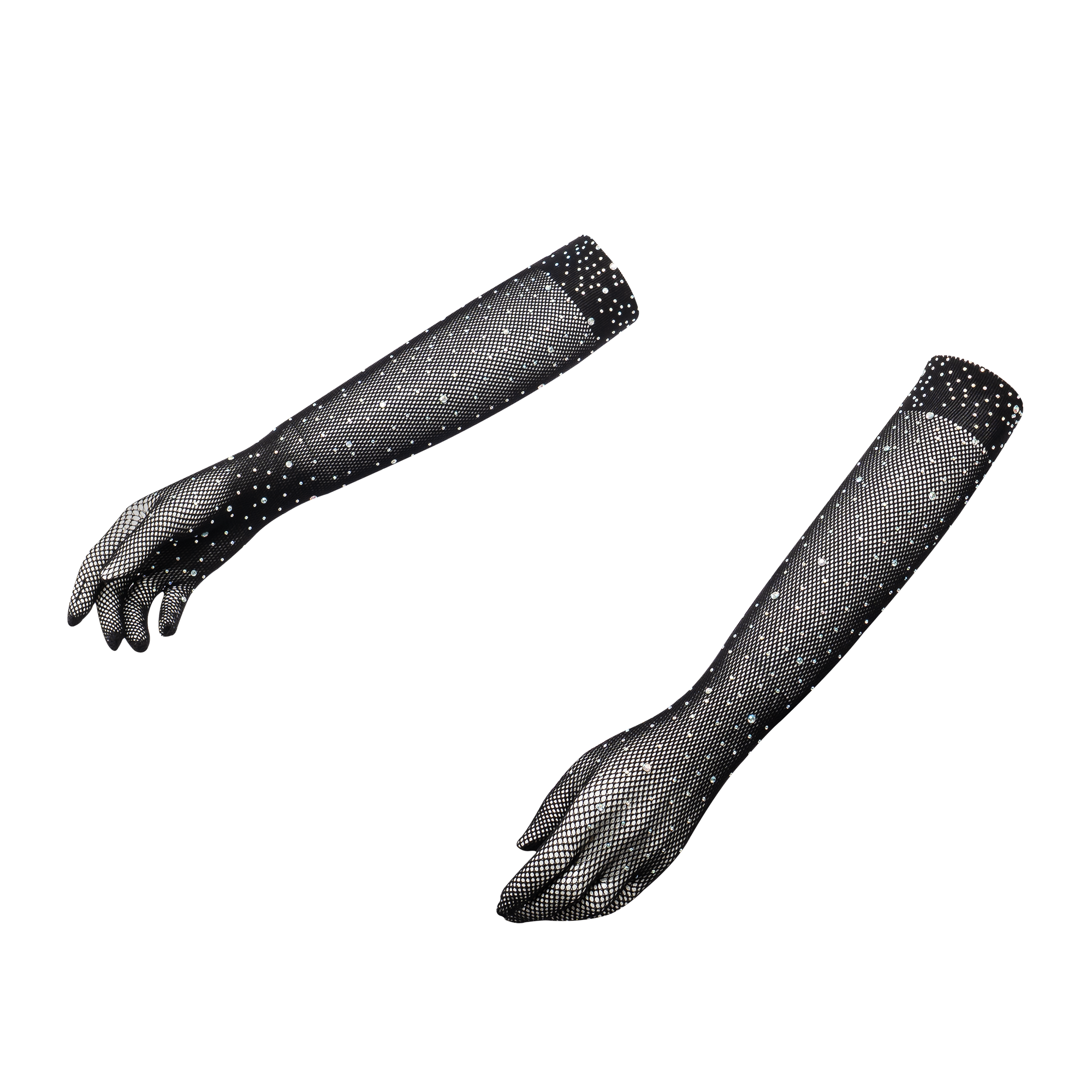 Amorable by Rimba – Sexy Netz-Set mit Strasssteinen – Schwarz