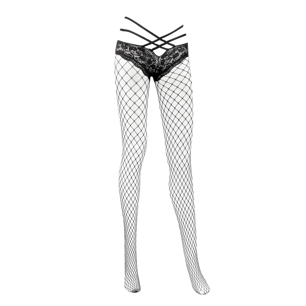 Amorable by Rimba – Netzstrumpfhose – Einheitsgröße – Schwarz