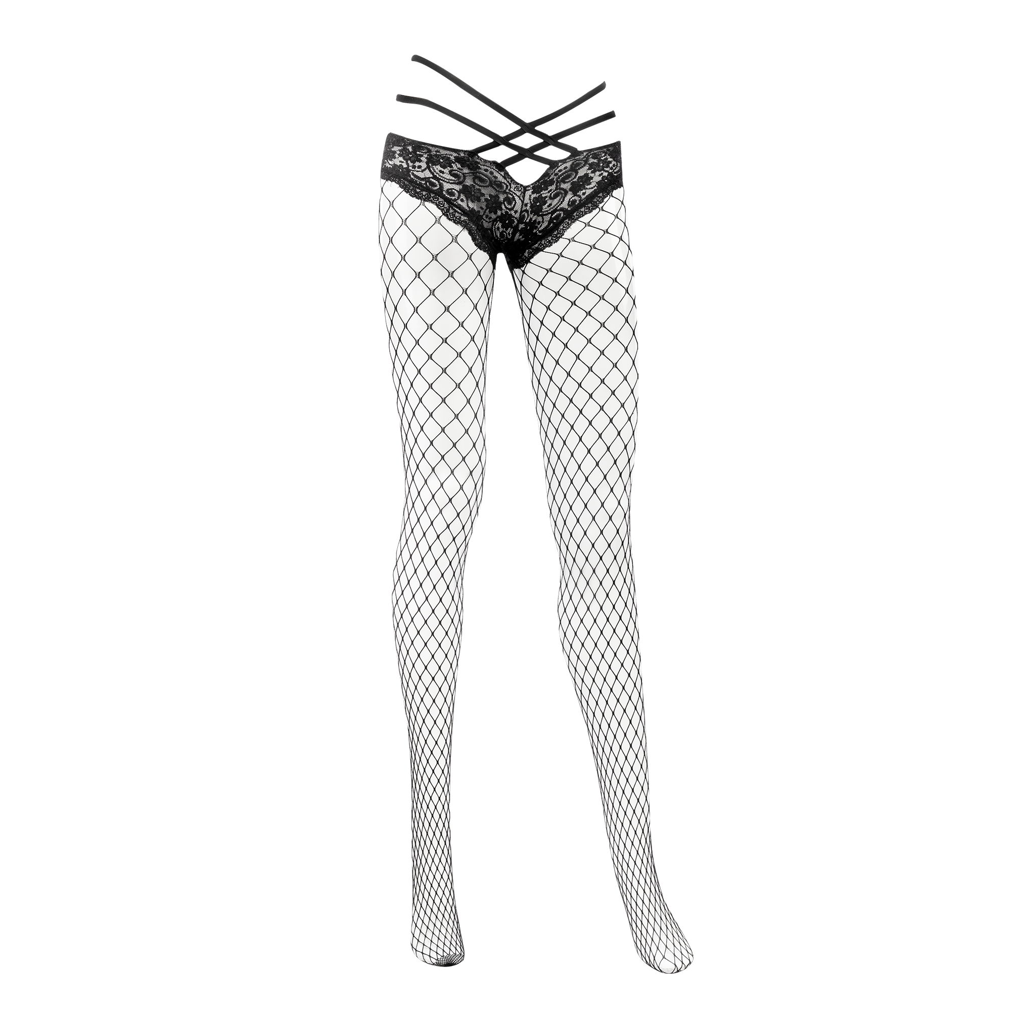 Amorable by Rimba – Netzstrumpfhose – Einheitsgröße – Schwarz