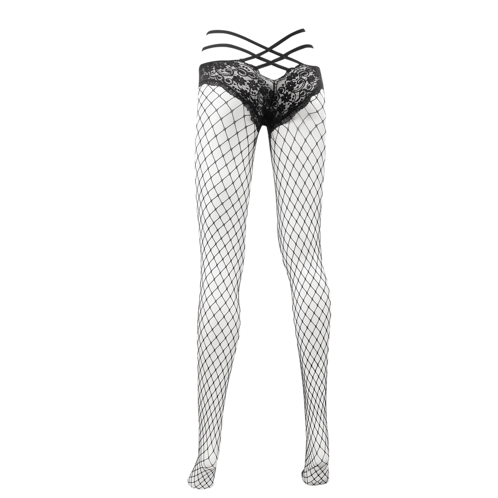 7: Amorable by Rimba – Netzstrumpfhose – Einheitsgröße – Schwarz